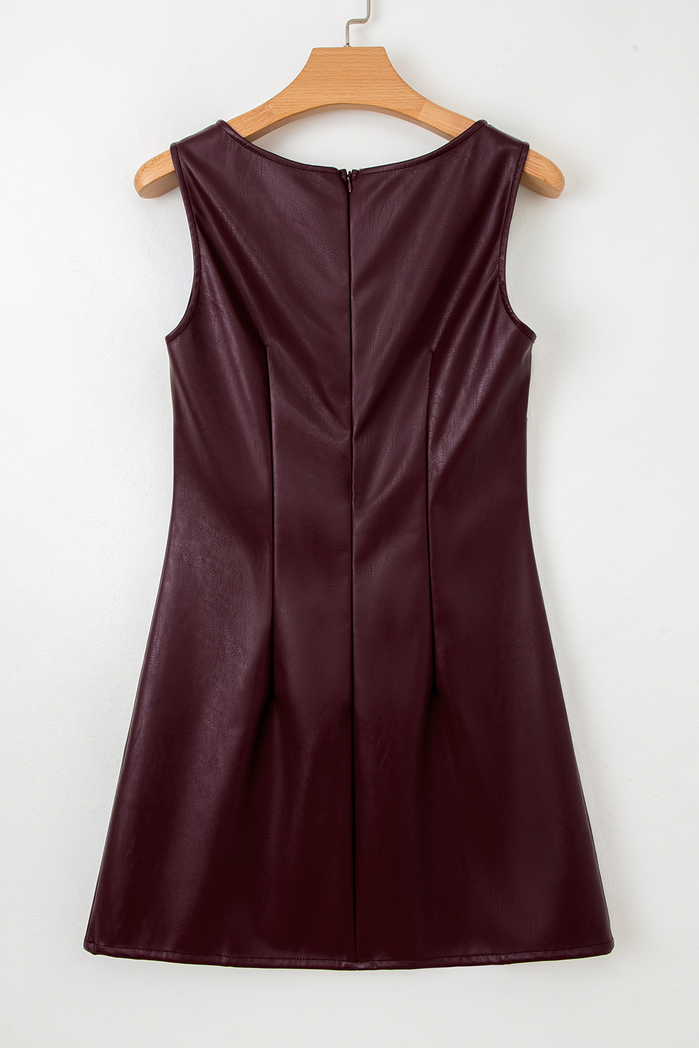 Wild Ginger  Vegan Leather Sleeveless Mini Dress - loveforevers