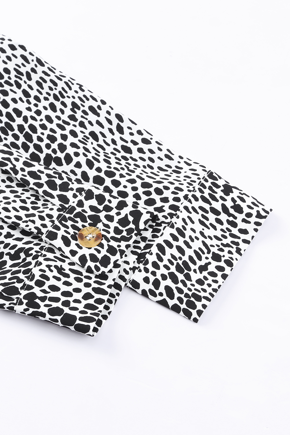 Long Sleeve Leopard Animal Print Shirt Dress - loveforevers
