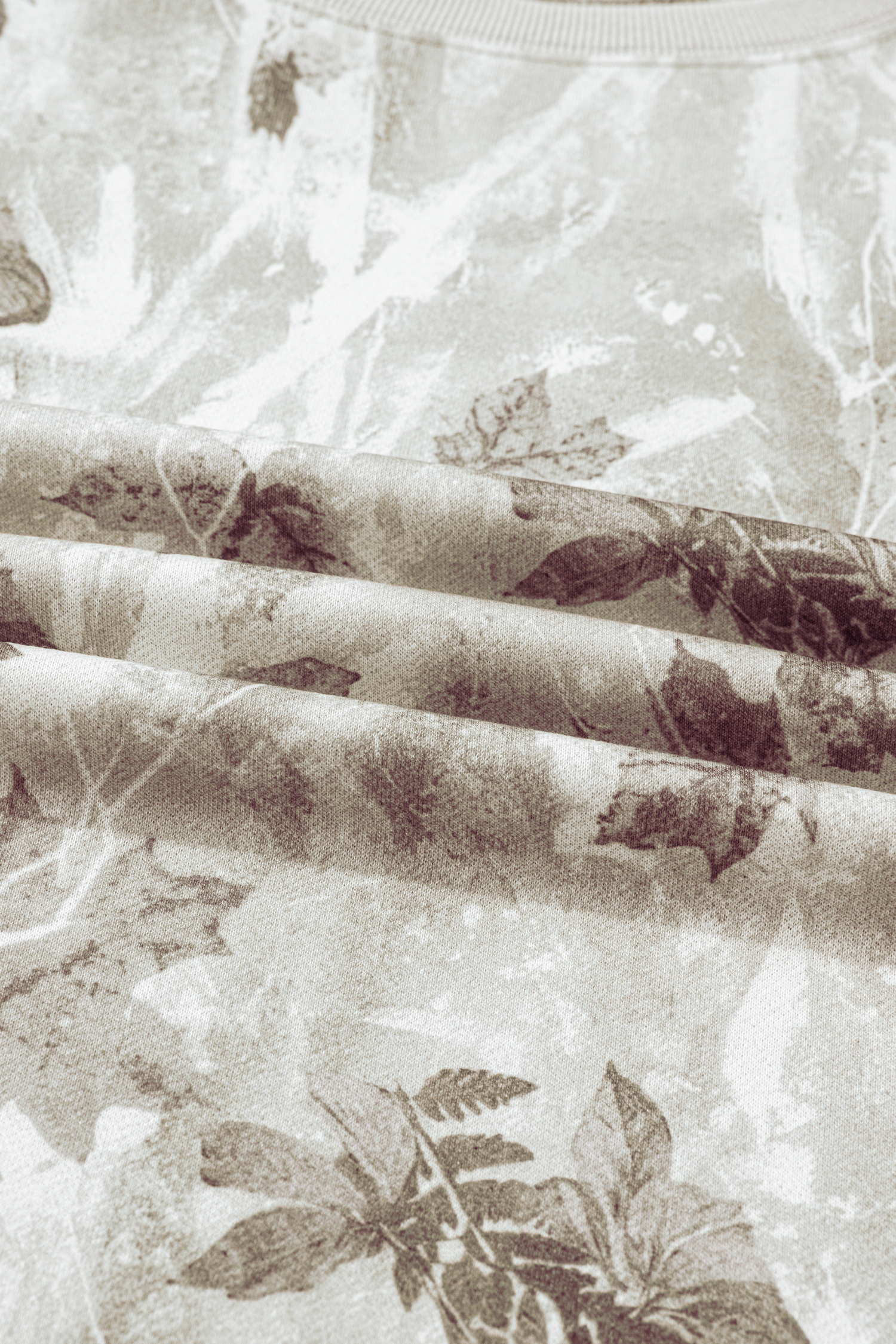 Beige Camo Print Baggy Drawstring Jogger Sweatpants - loveforevers