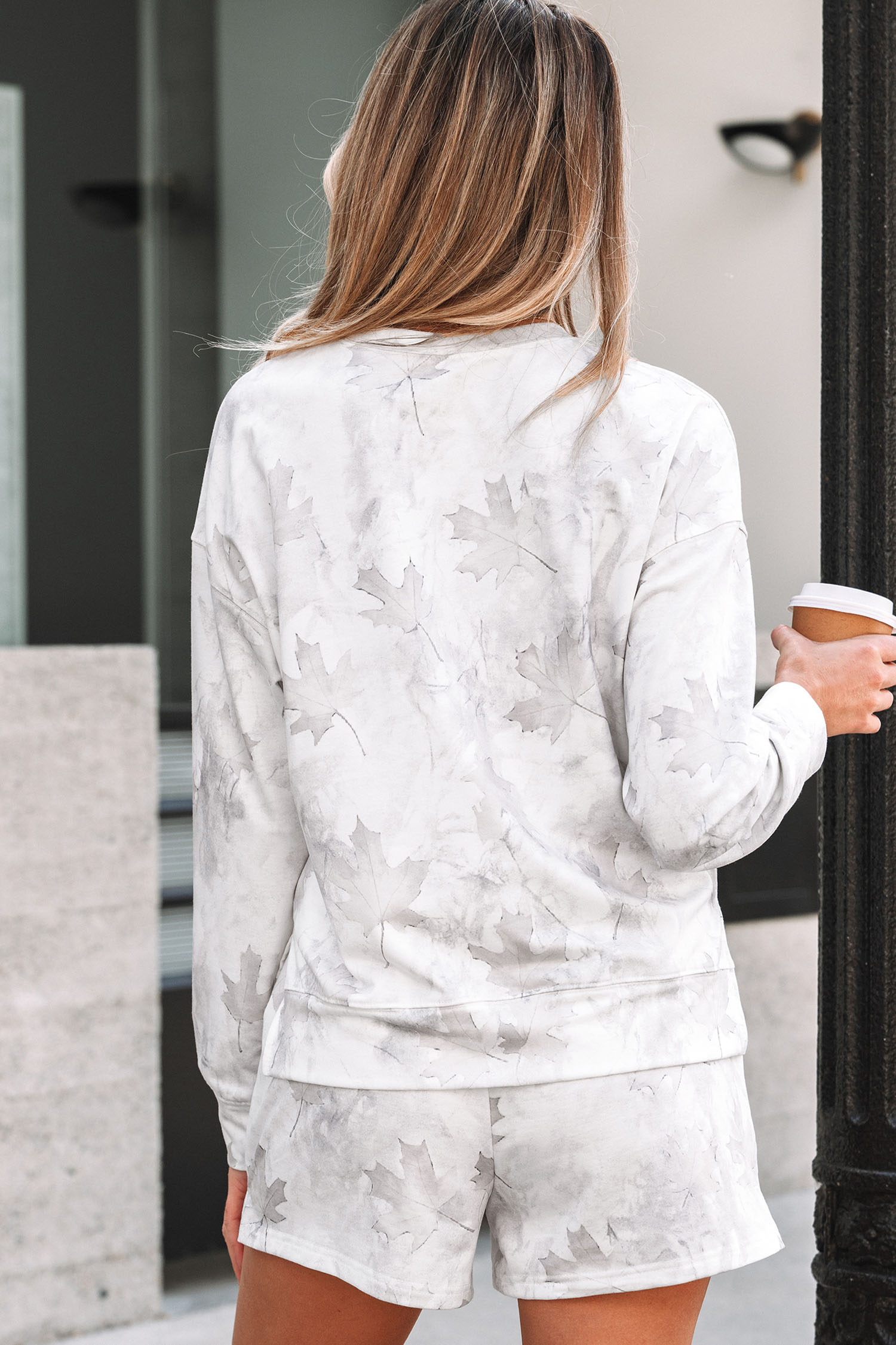 Beige Camo Print Baggy Drawstring Jogger Sweatpants - loveforevers