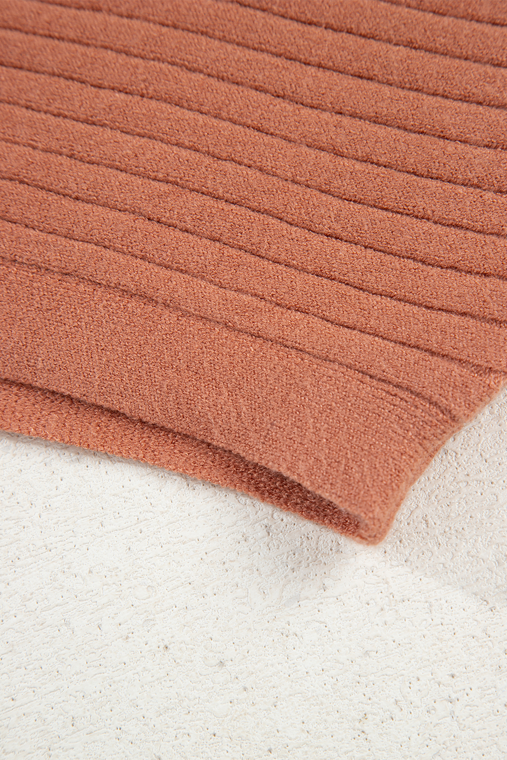 Apricot Pink Wide Rib Knit Button Front Dolman Sleeve Sweater Cardigan - loveforevers