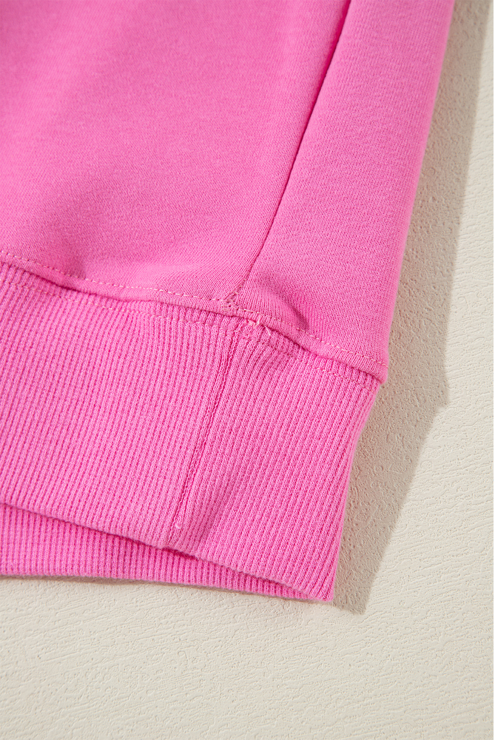 Navy Blue Plain Drop Shoulder Crewneck Pullover Sweatshirt - loveforevers