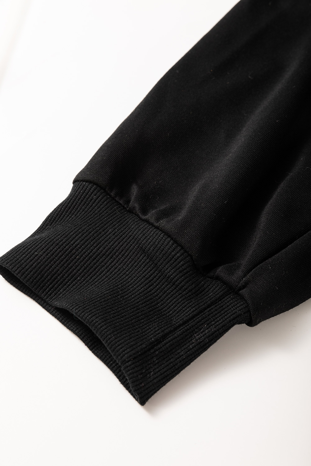 Black Zipper Flutter Sleeve Drawstring Elastic Waistband Jumpsuit - loveforevers