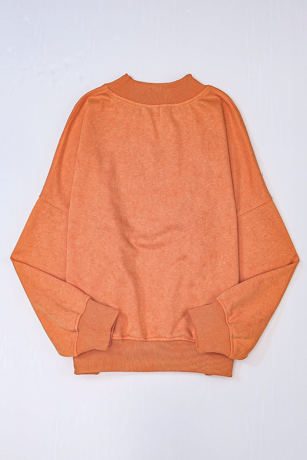 Brown Drop Shoulder Crew Neck Pullover Sweatshirt - loveforevers