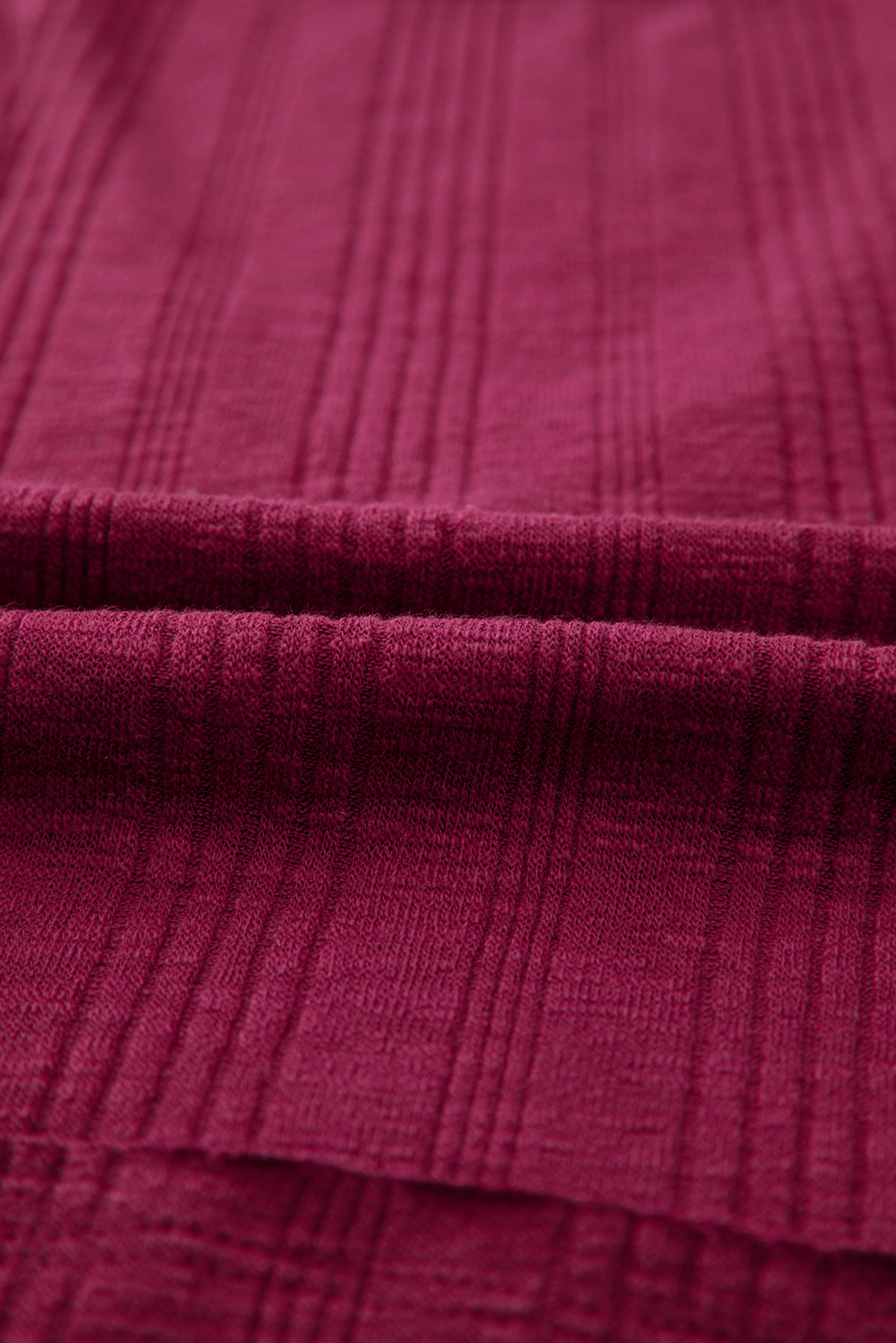 Red Dahlia Ribbed Textured Exposed Stitching Knit Tank Top - loveforevers