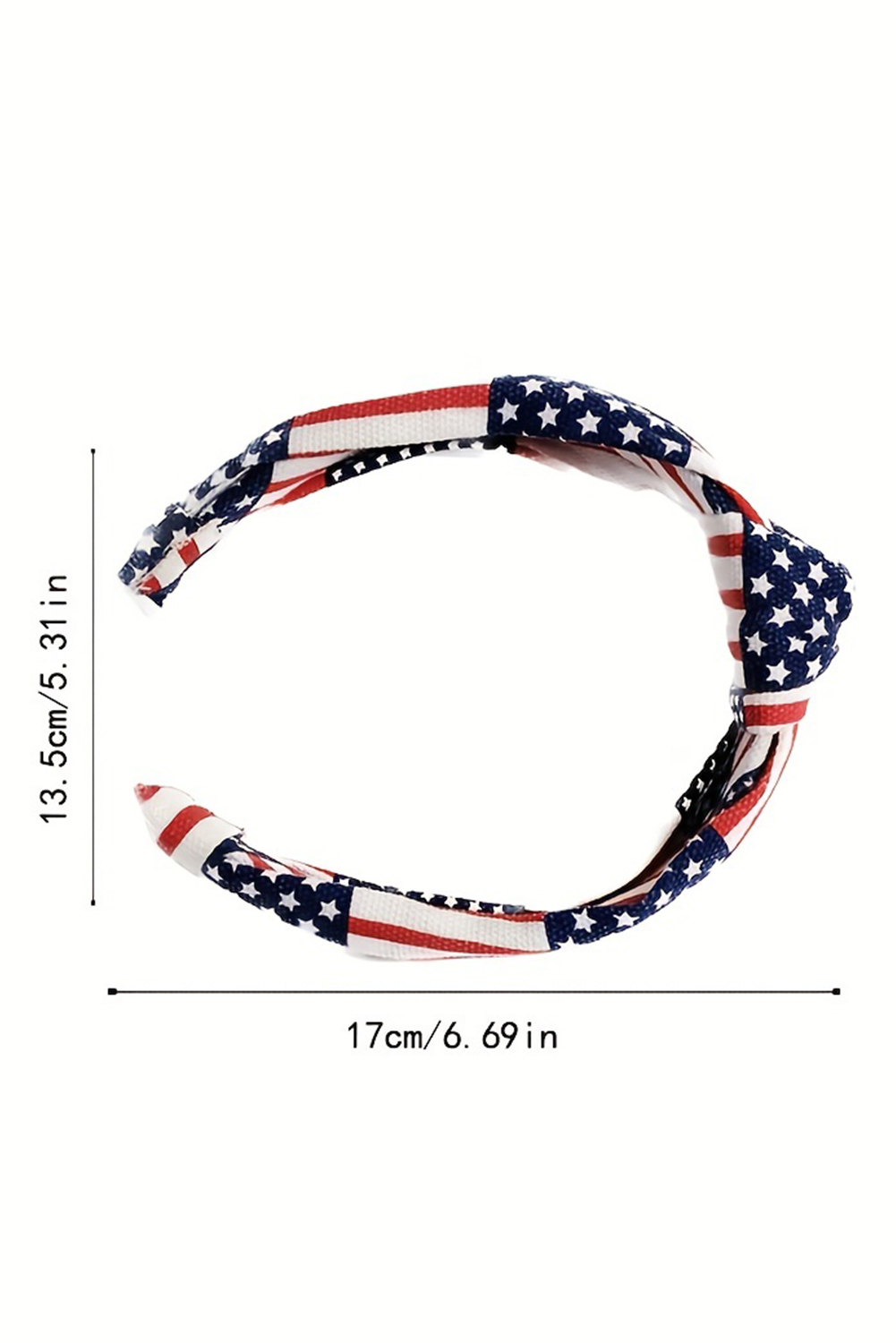 Navy Blue Flag Day Knotted Headband - loveforevers