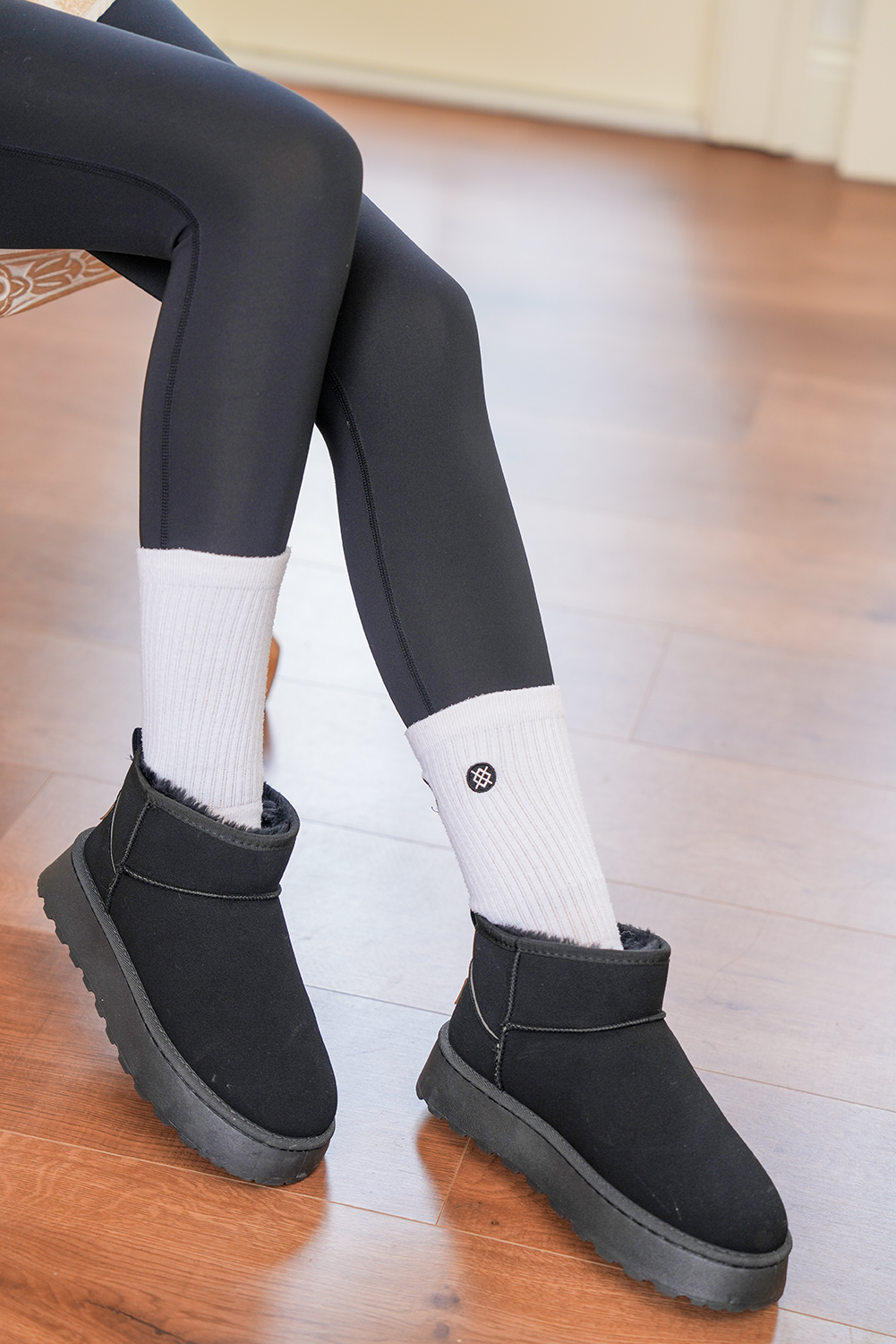 Chestnut Faux Fur Lined Suede Ankle Snow Boots - loveforevers