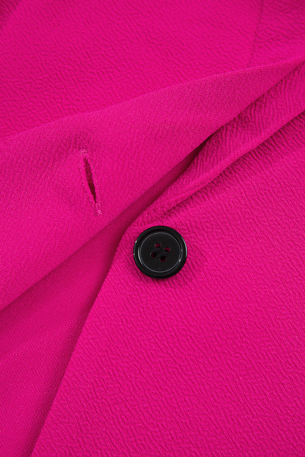 Rose Red Single Button Lapel Collar Vest Blazer - loveforevers