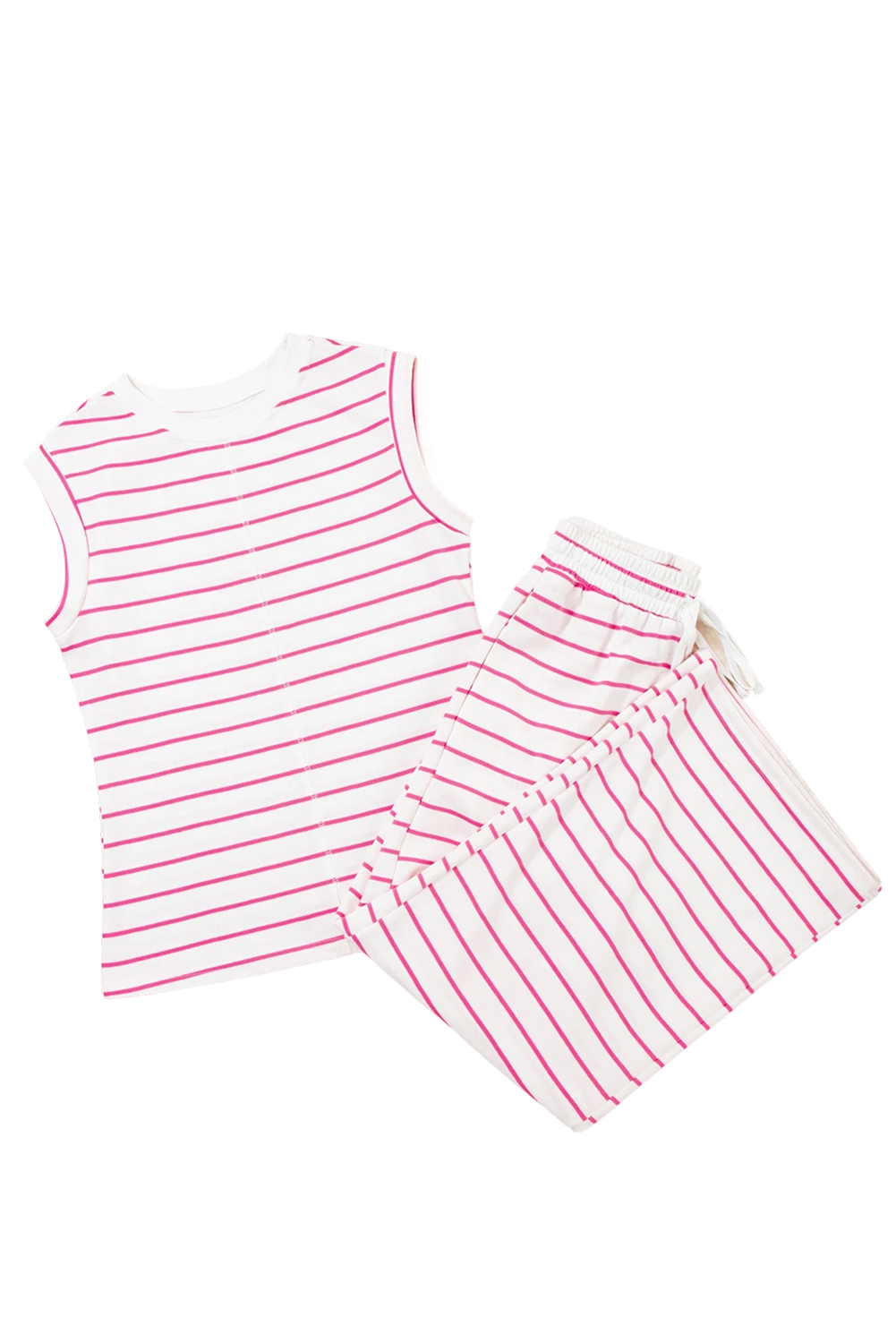 Sail Blue Casual Wide Leg 2pcs Pants Set - loveforevers