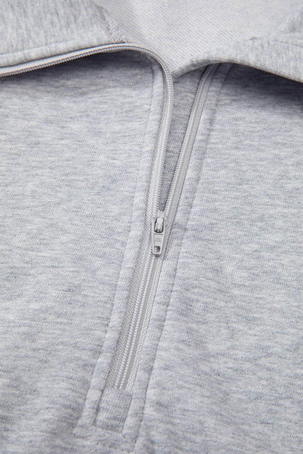 Aruba Blue Quarter Zip Stand Neck Kangaroo Pocket Sweatshirt - loveforevers