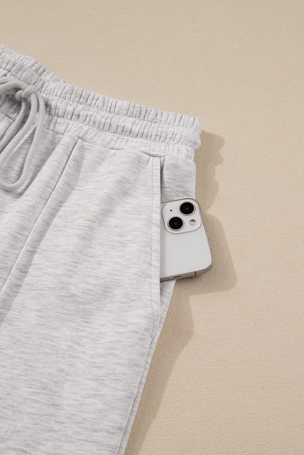 Light Grey Polo Tee Casual Pant Set - loveforevers