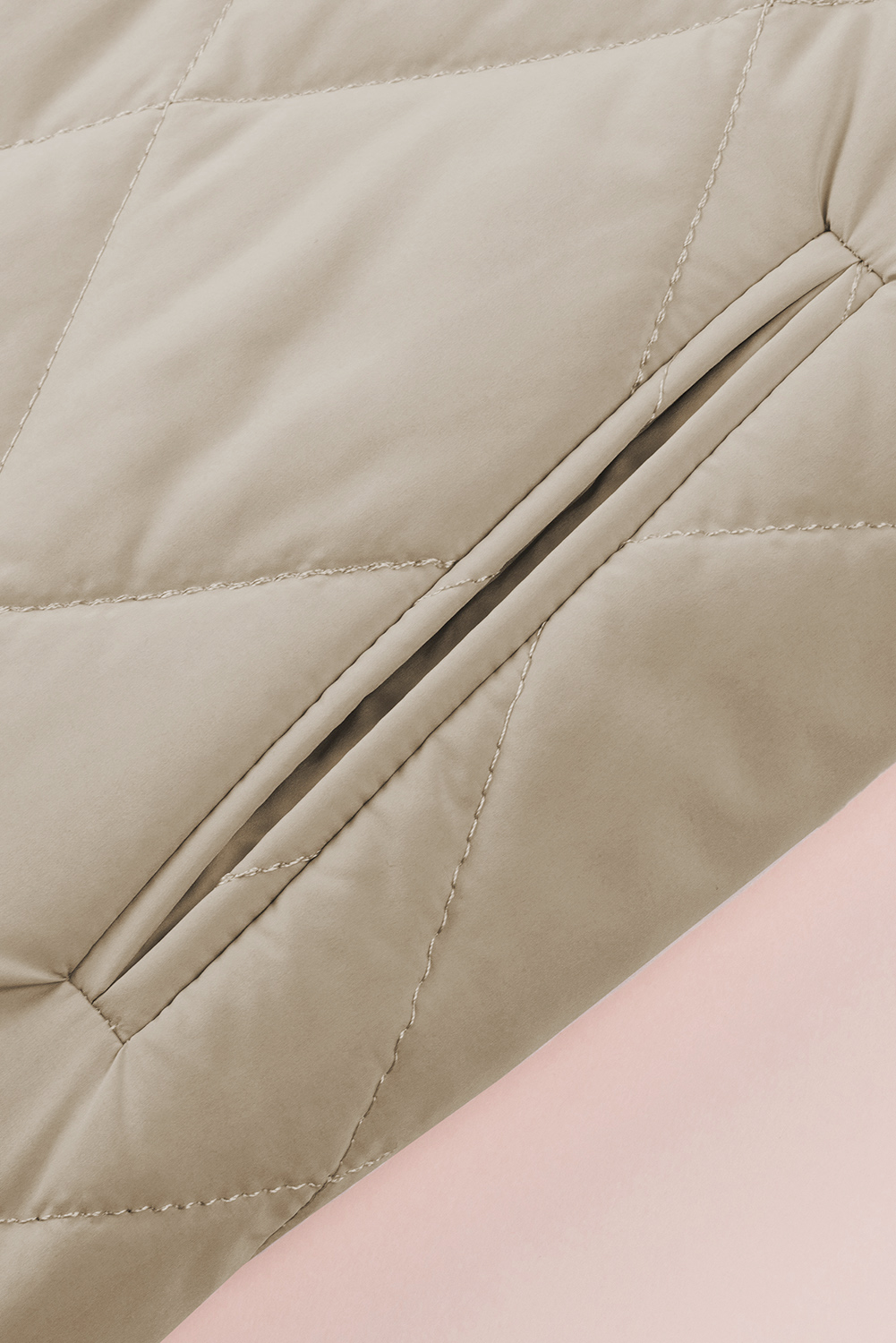 Green Quilted Snap Button Hooded Puffer Coat - loveforevers