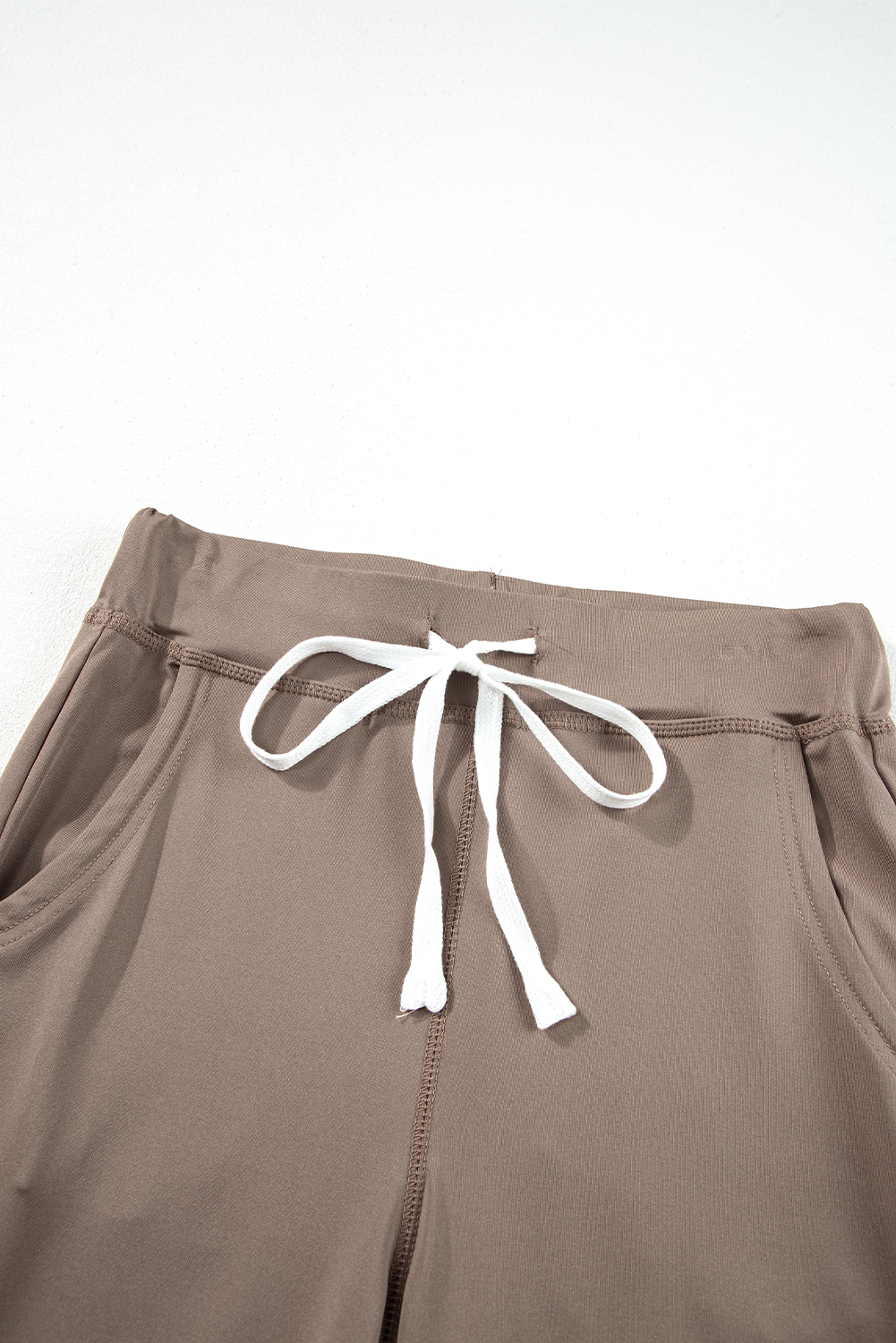 Black Drawstring Elastic Waistband Pocketed Joggers - loveforevers