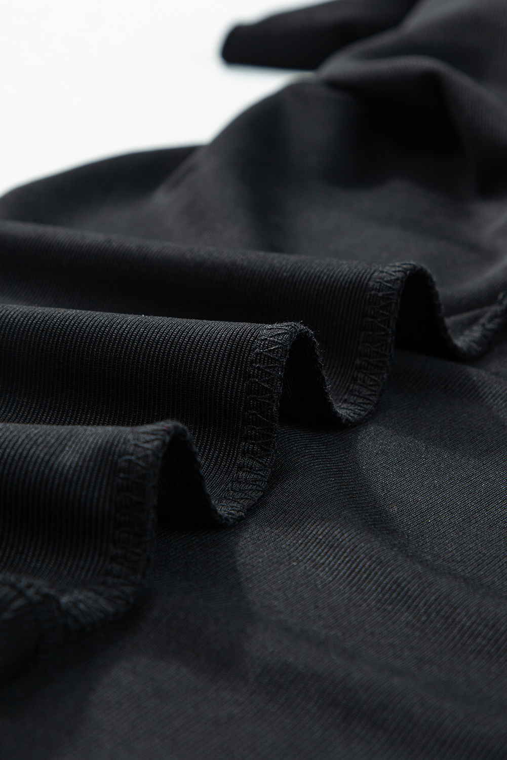 Black Cowl Neck Bat Sleeve T Shirt - loveforevers