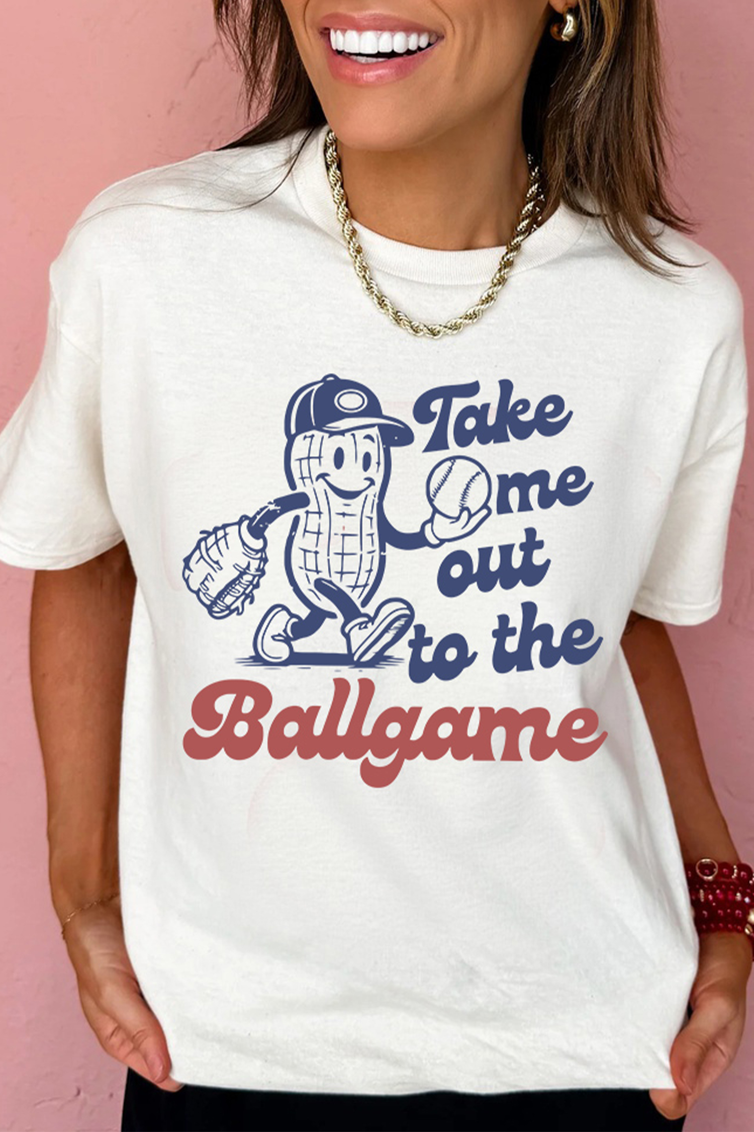 White SHOT CALLER WANNA BE A BALLER Casual Graphic Tee - loveforevers