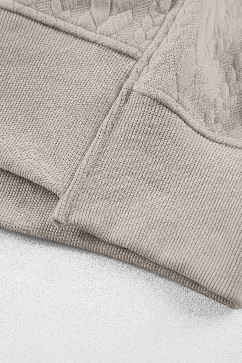 Smoke Gray Cable Textured Baggy Solid Hoodie - loveforevers