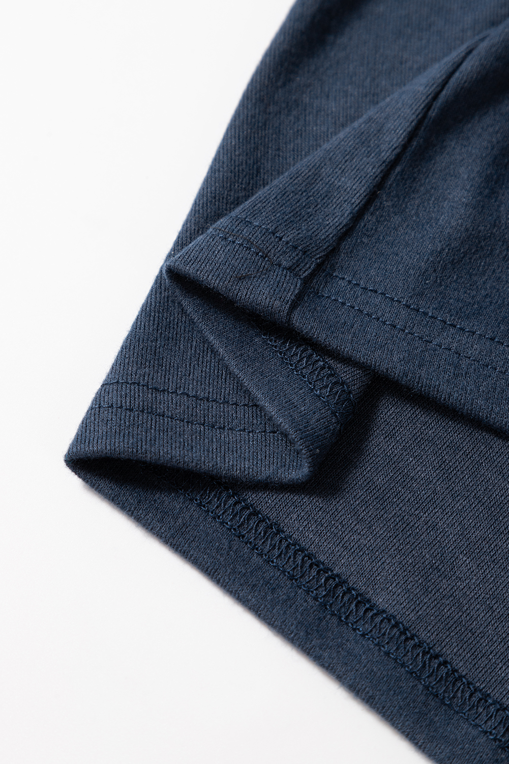 Dirty blue Notch V Neck Pocket Patched Long Sleeve T Shirt - loveforevers