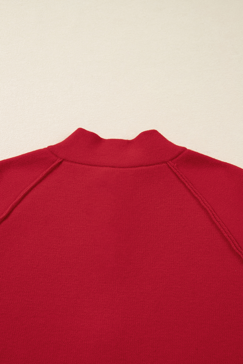 Fiery Red Collared Button Front Wrapped Cardigan Jacket - loveforevers