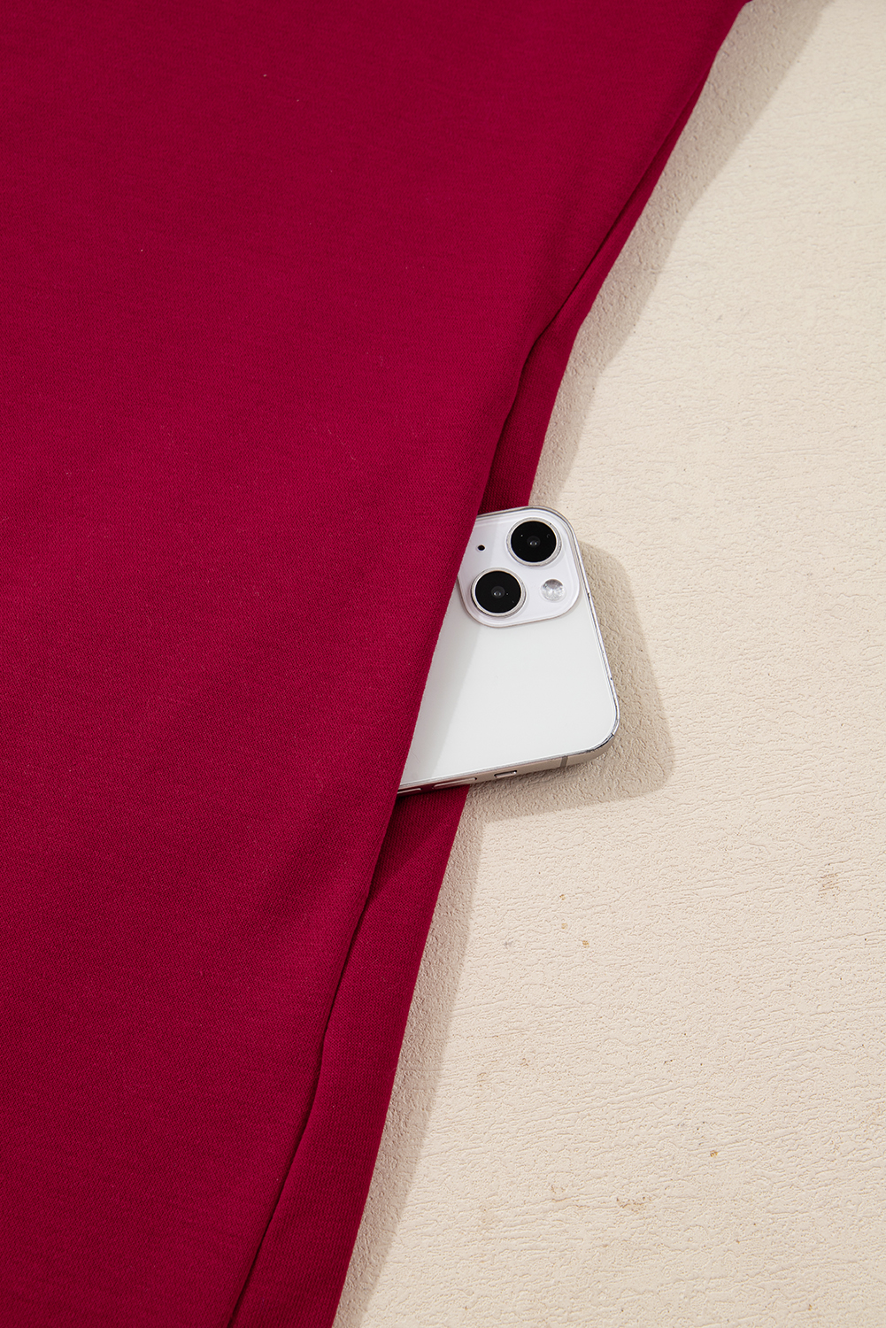 Racing Red Contrast Striped Bow Detail Drop Shoulder Sweatshirt Dress with Pockets - loveforevers