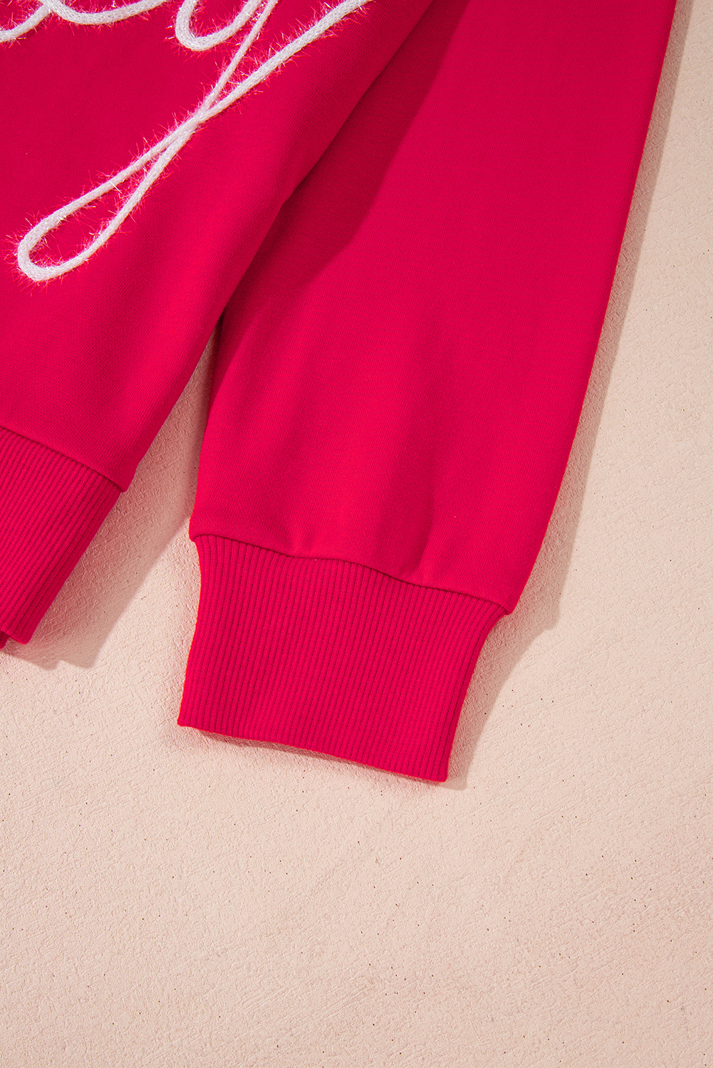 Fiery Red Christmas Santa Baby Tinsel Graphic Sweatshirt - loveforevers