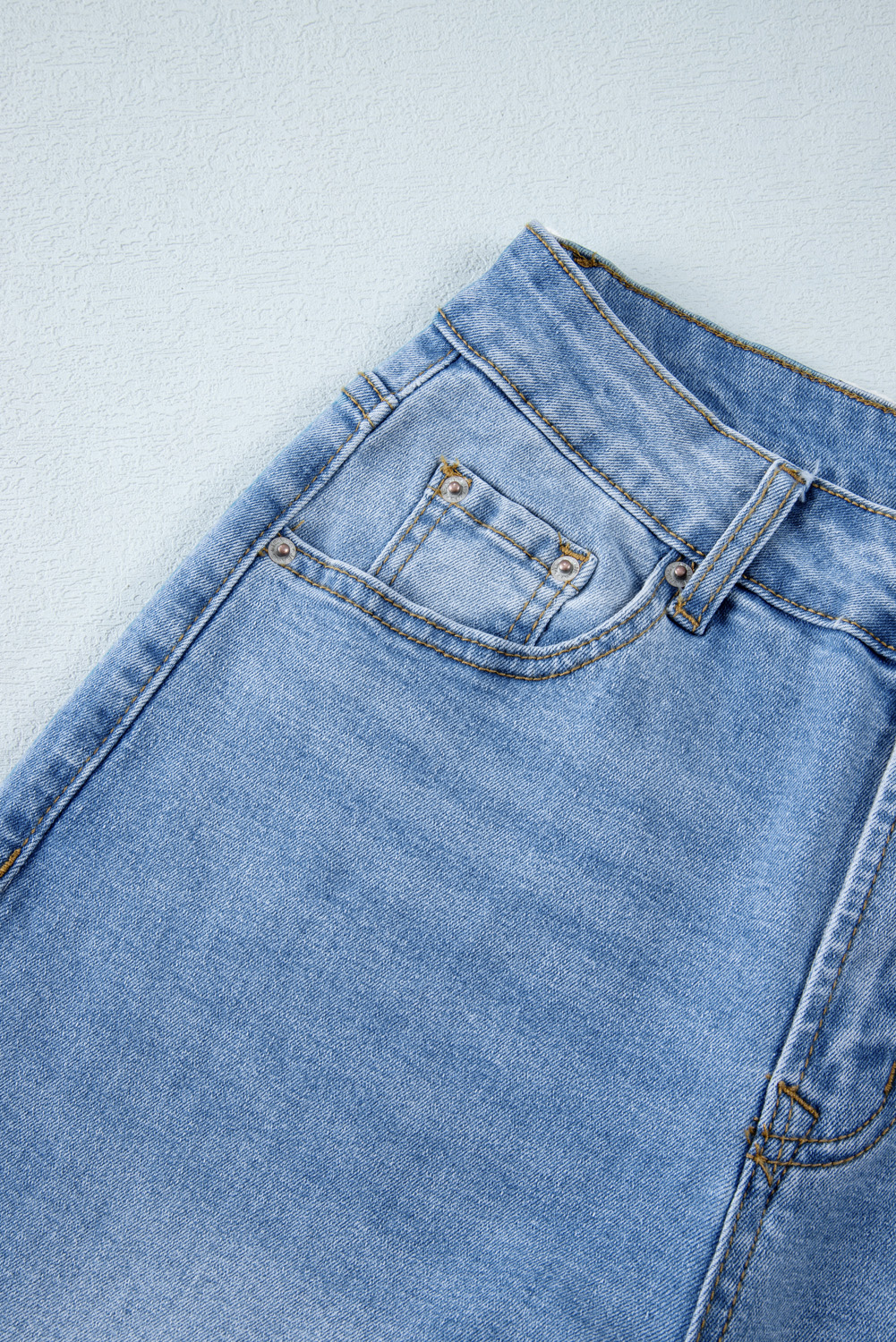 Gray Raw Hem Straight Leg Loose High Waist Jeans - loveforevers
