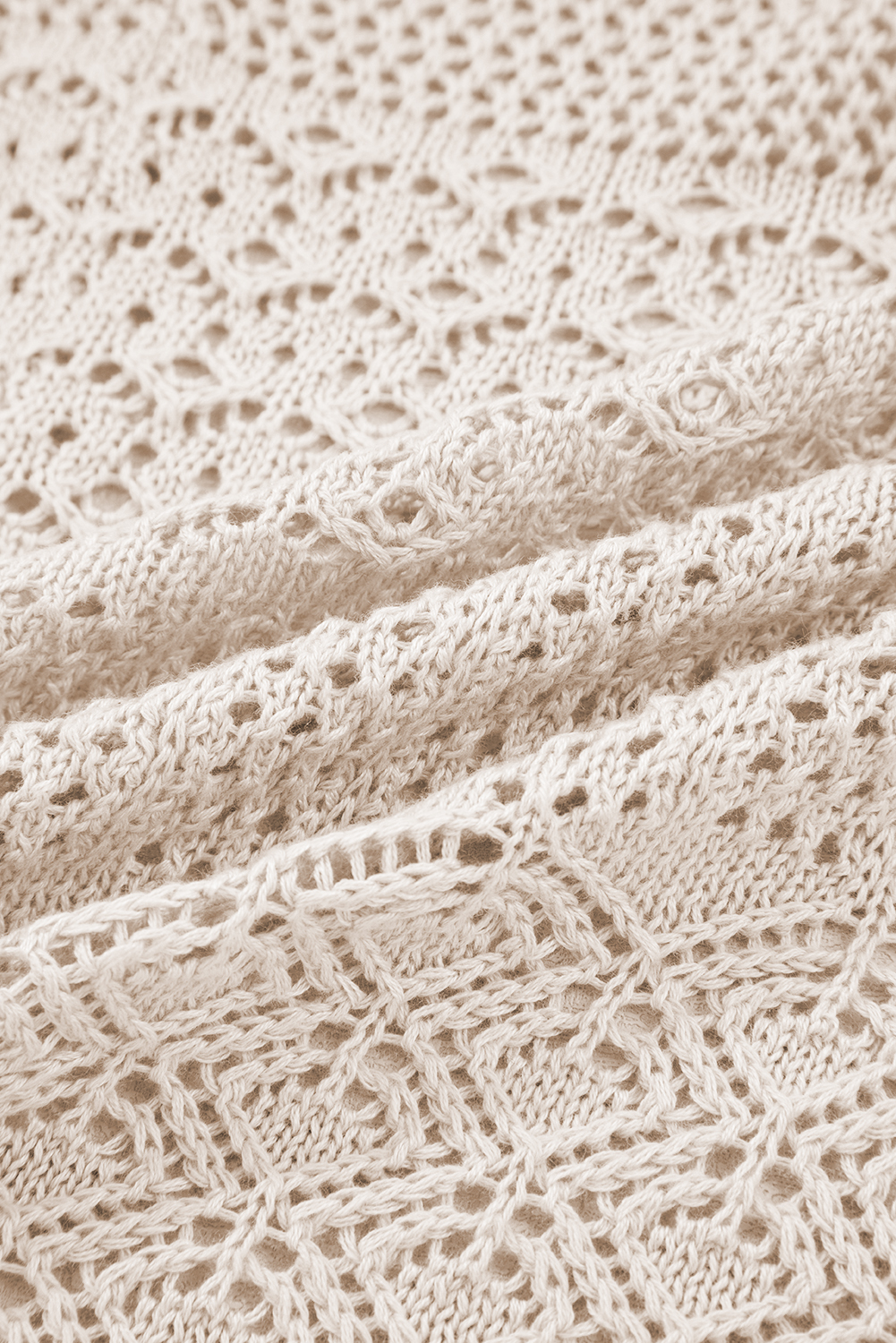 Redwood Burl Mixed Pattern Knitted Open Front Plus Cardigan - loveforevers