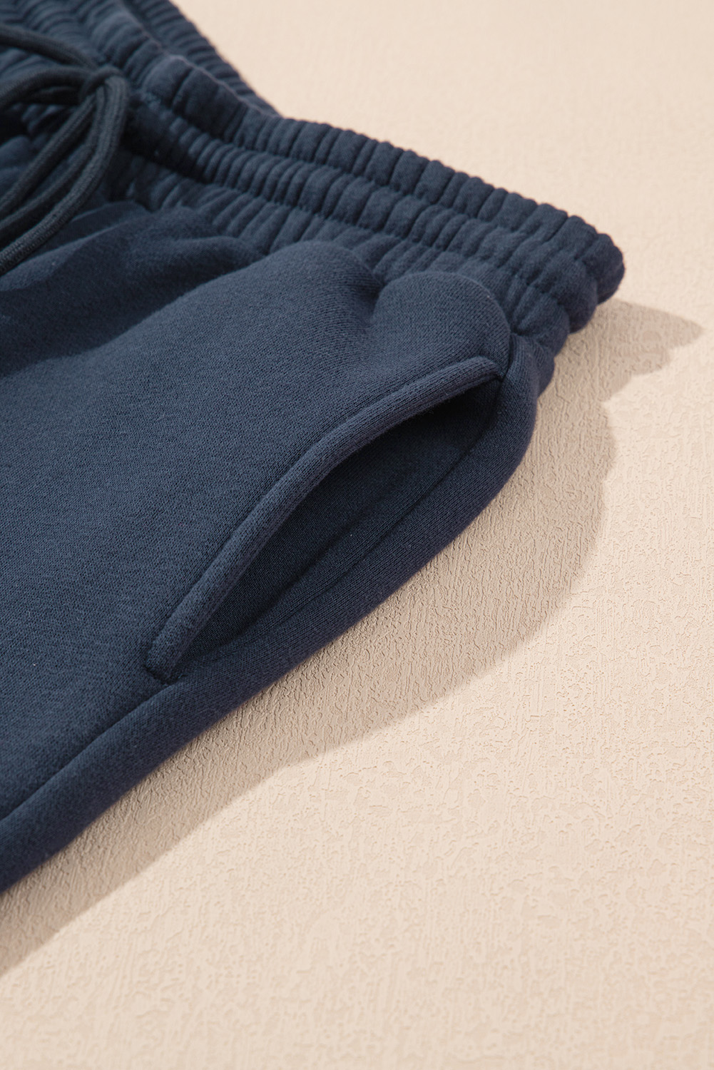 Black Drop Shoulder Loose Sweatshirt and Joggers Active Set - loveforevers