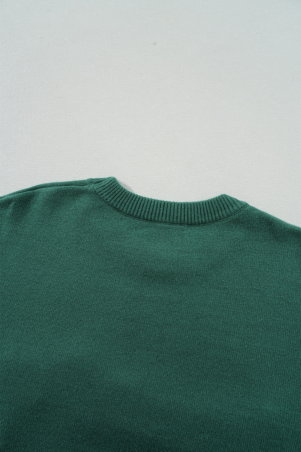 Blackish Green Pearl Beaded Merry Casual Sweater - loveforevers
