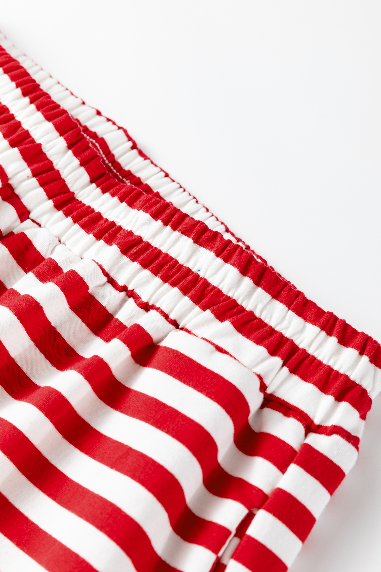 Red Stripe Drop Shoulder Long Sleeve Top Lounge Pants 2pcs Set - loveforevers