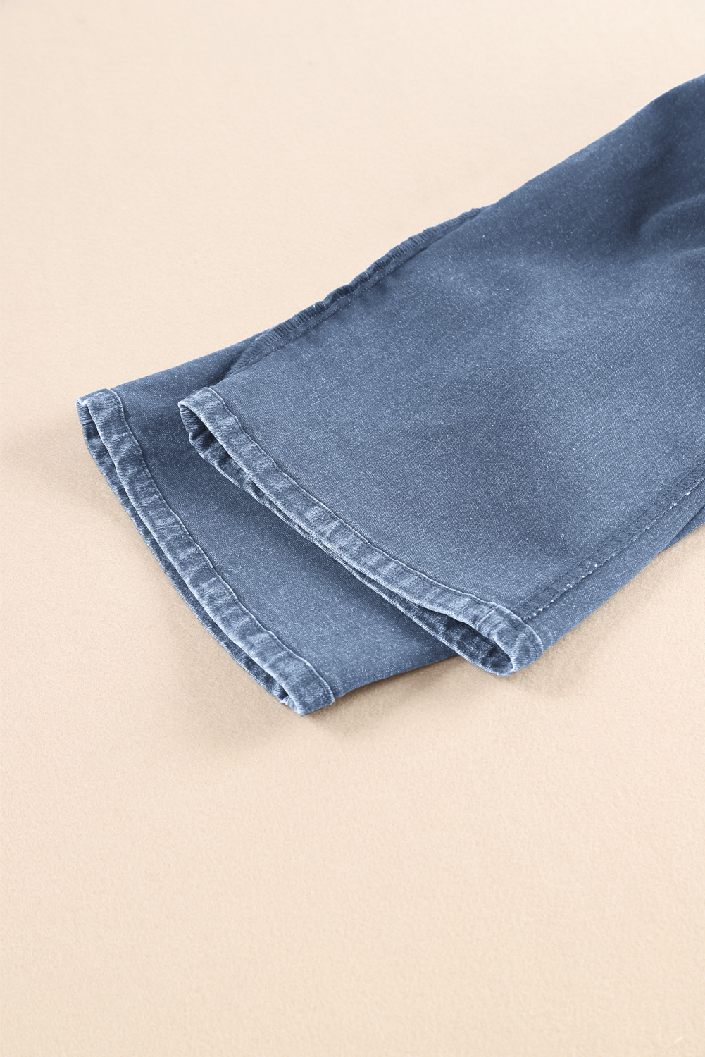 Sky Blue High Waist Cropped Wide Leg Jeans - loveforevers