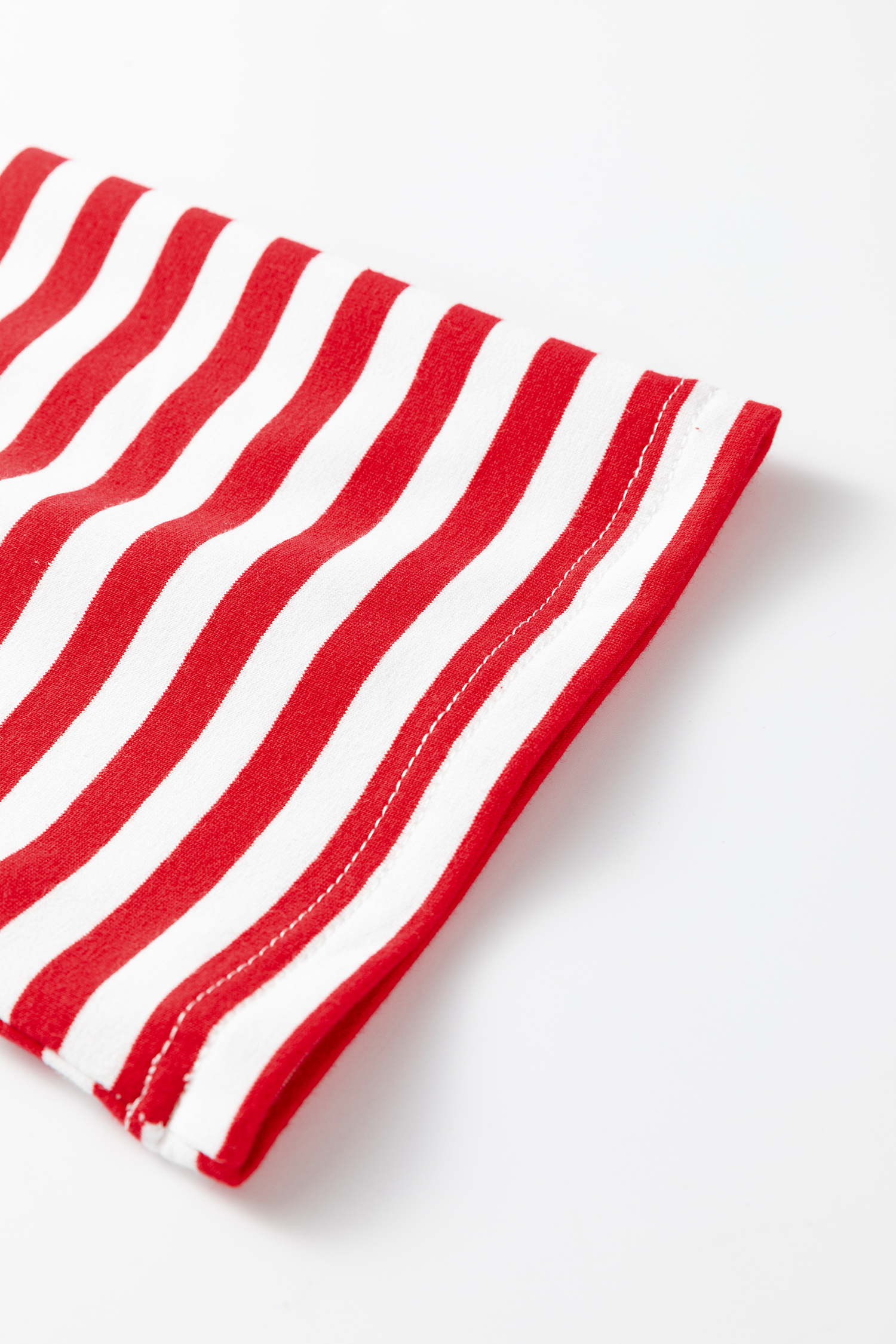 Red Stripe Drop Shoulder Long Sleeve Top Lounge Pants 2pcs Set - loveforevers