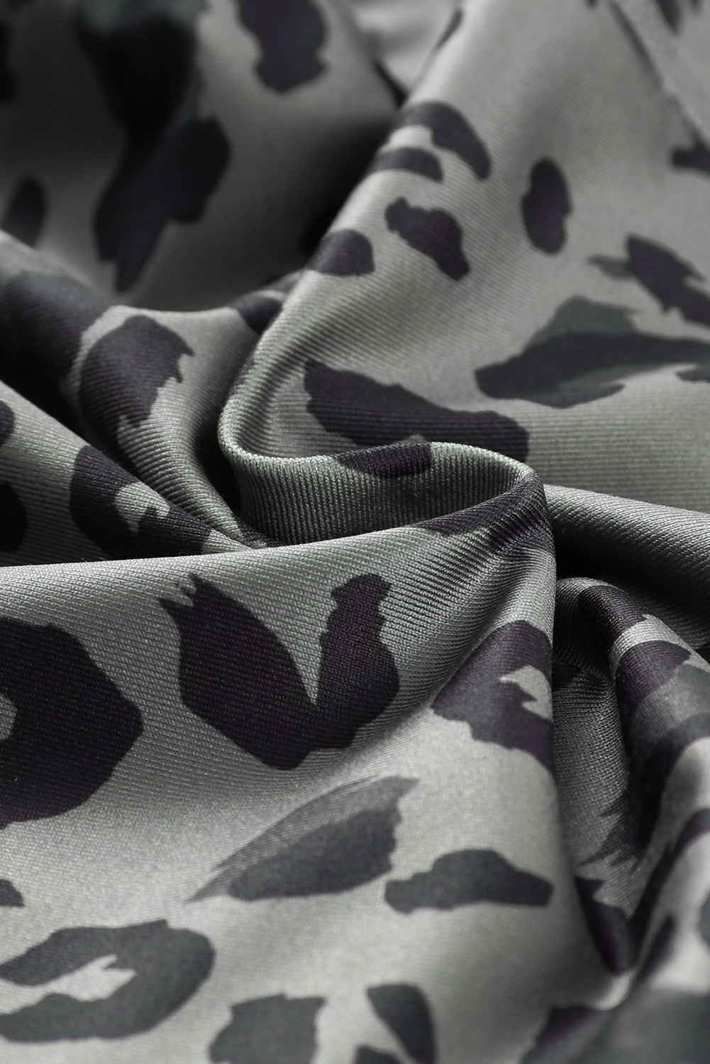 Gray Classic Leopard Print Active Leggings - loveforevers