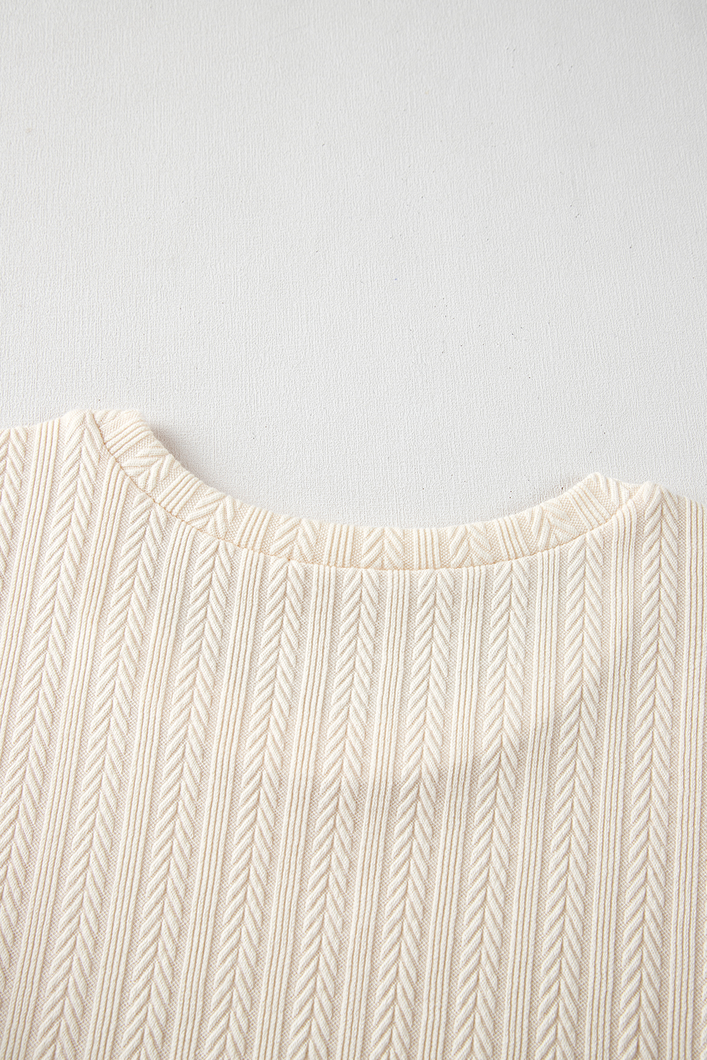 Apricot Polka Dot Mesh Puff Sleeve Textured Blouse - loveforevers