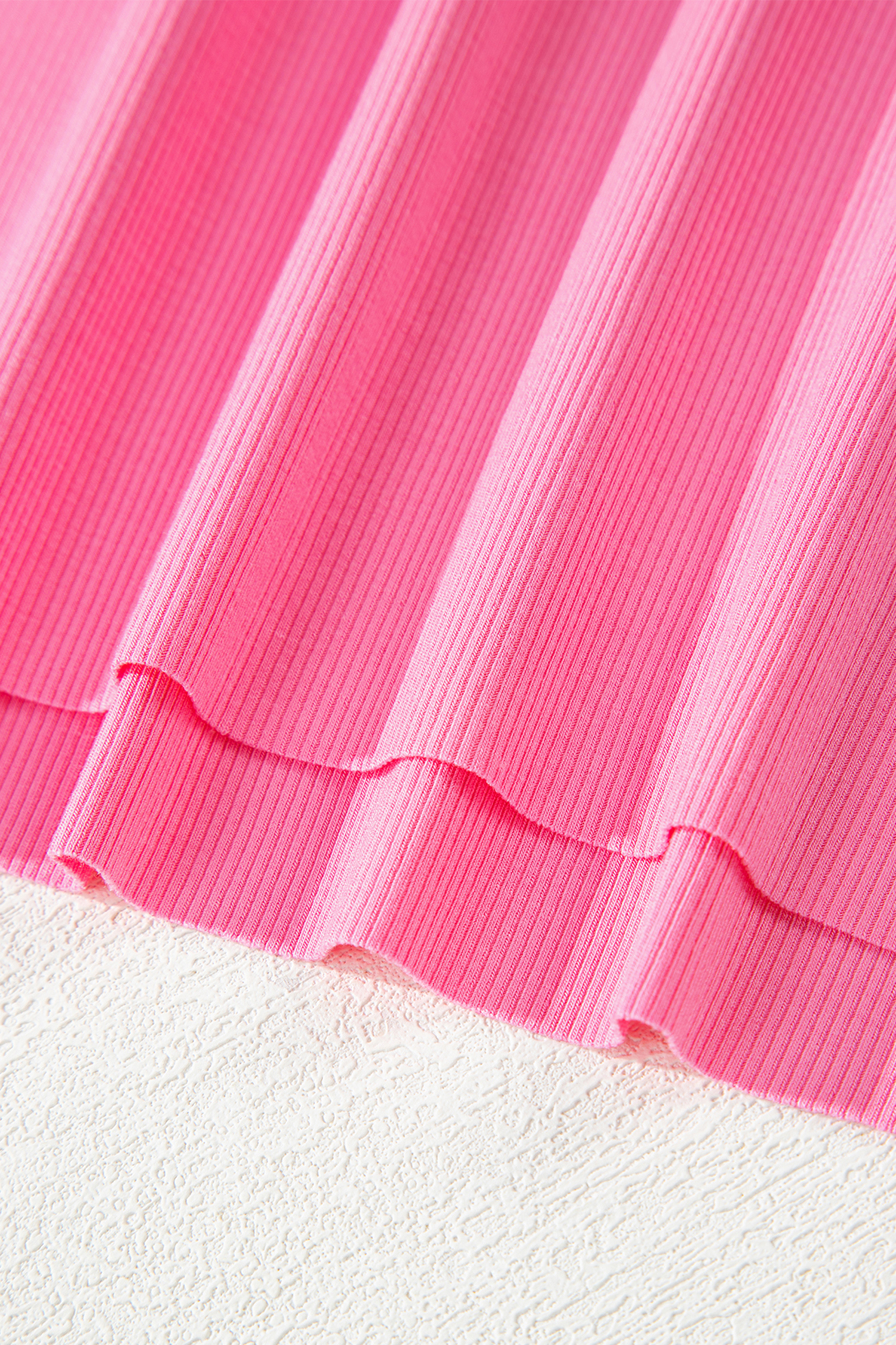 Sachet Pink Slim Ribbed Tank Top and Sweatpants Set - loveforevers