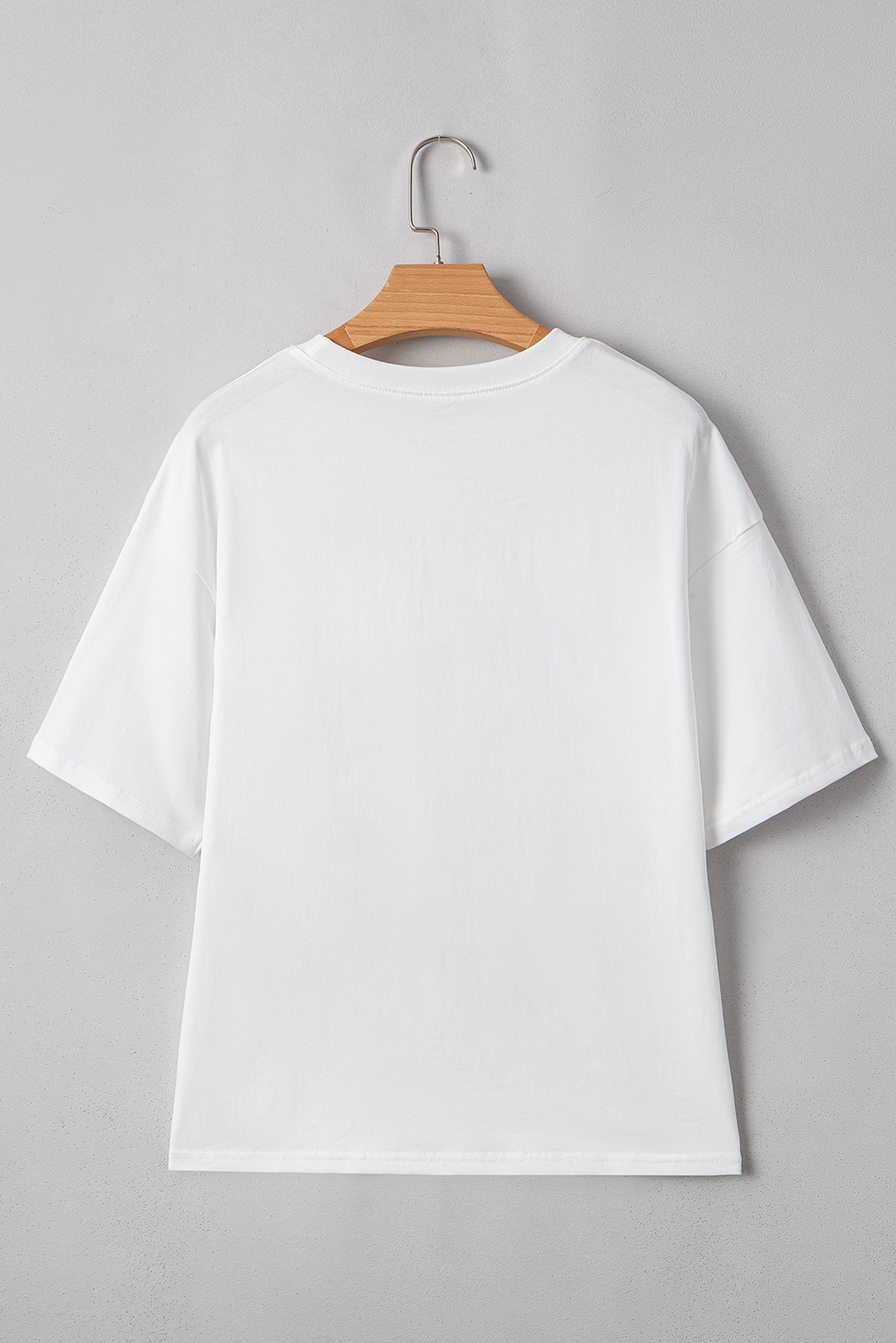 Myosotis Flag Bow Graphic Crewneck Tee - loveforevers