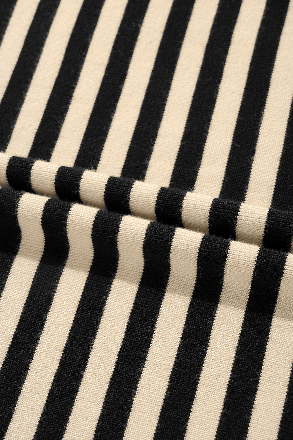Black Stripe Crew Neck Slim Fit Sweater Vest - loveforevers