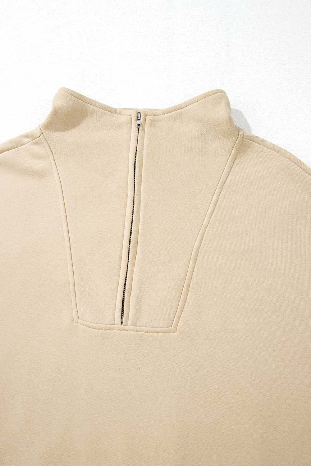 Bonbon Zip-up Stand Neck Kangaroo Pocket Sweatshirt - loveforevers