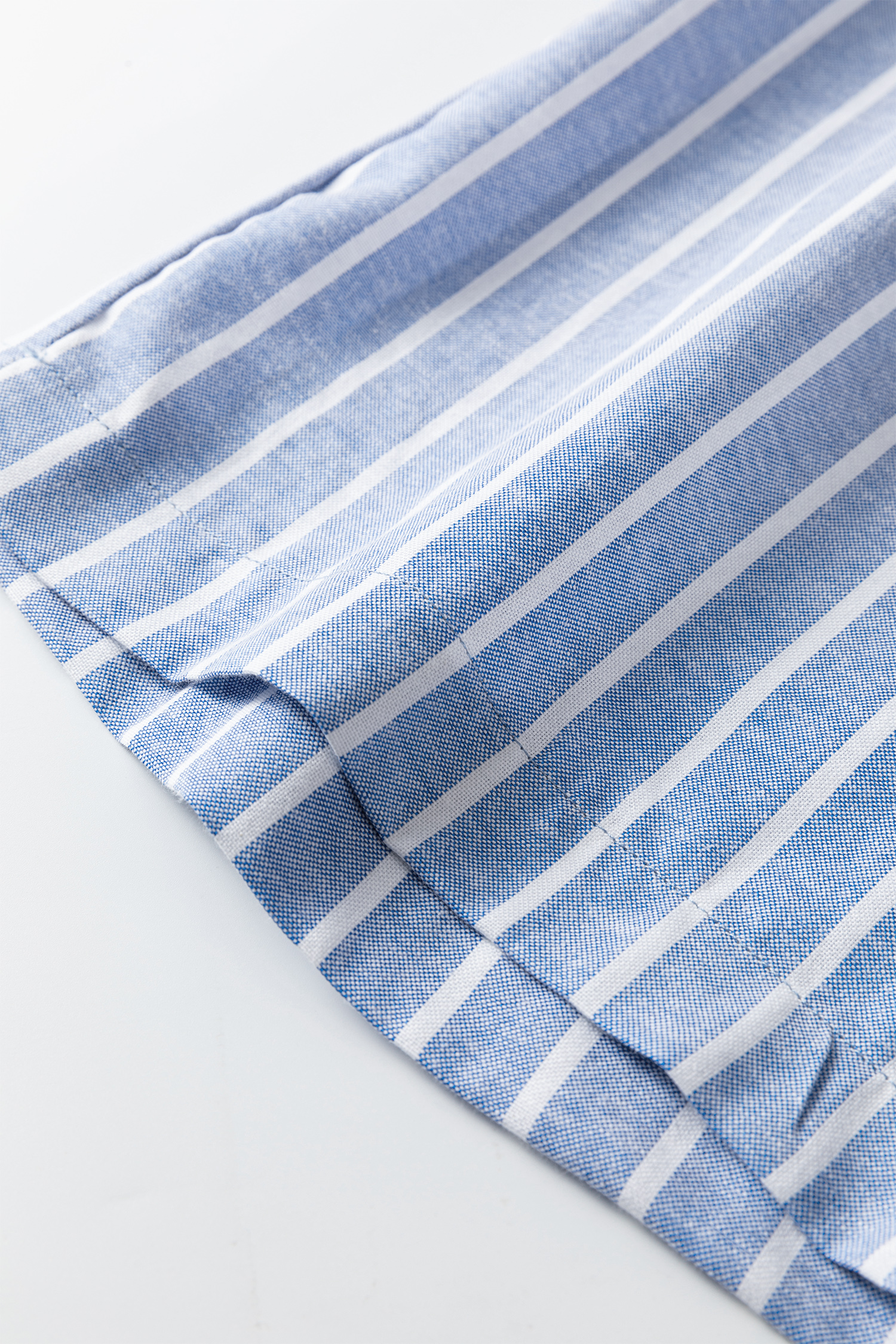 Sky Blue Stripe Buttoned Detail Loose Casual Pants - loveforevers
