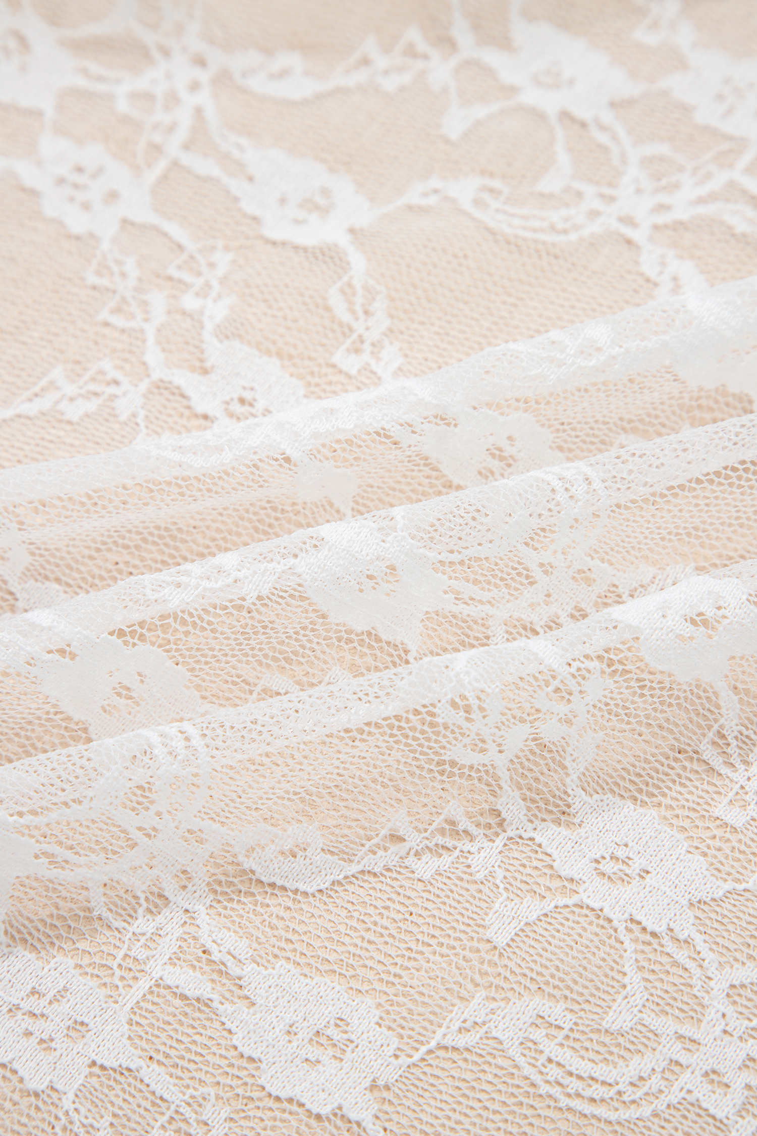 White Sheer Lace Frilly Ruffles High Low Long Skirt - loveforevers