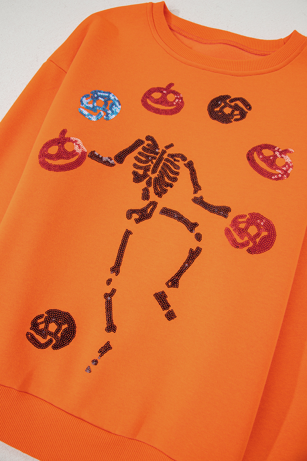 Carrot Dancing Critters Sequin Halloween Crewneck Sweatshirt - loveforevers