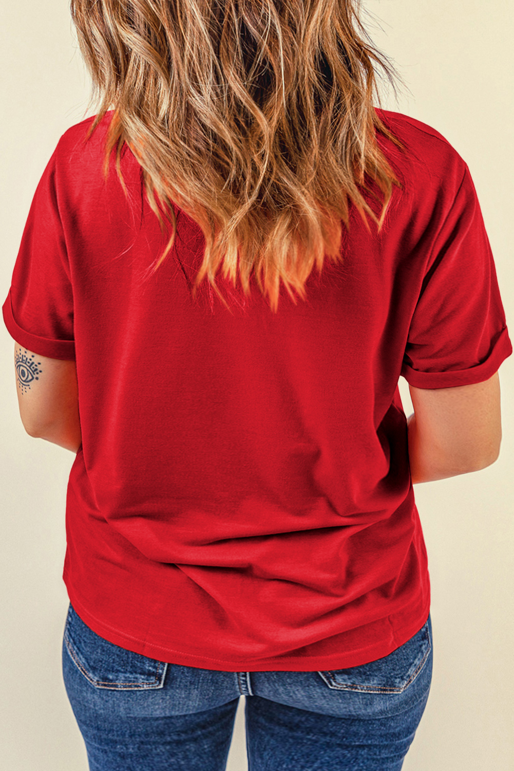 Khaki Casual Plain Crew Neck Tee - loveforevers