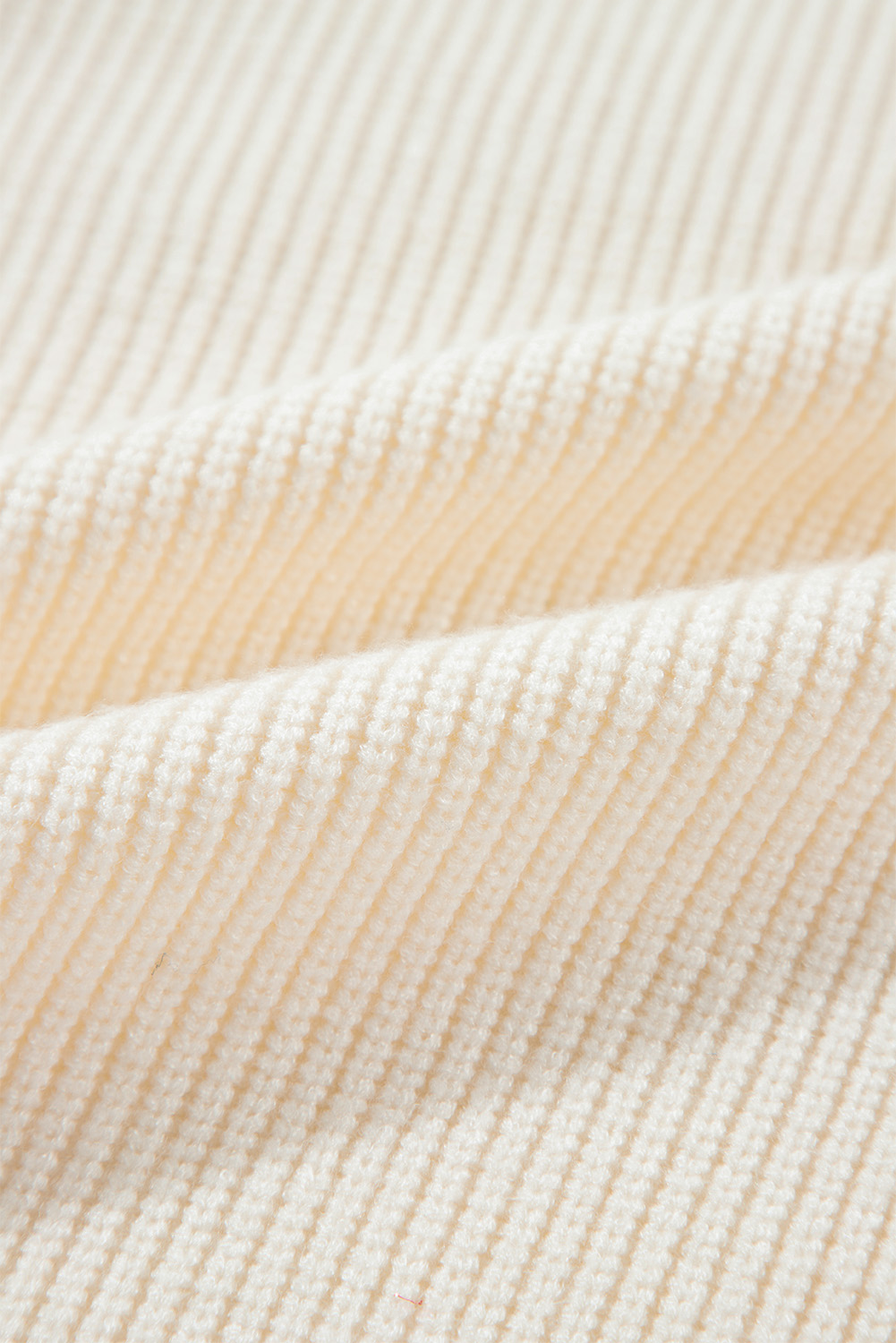 Beige Tinsel Holly Jolly Graphic Classic Sweater - loveforevers