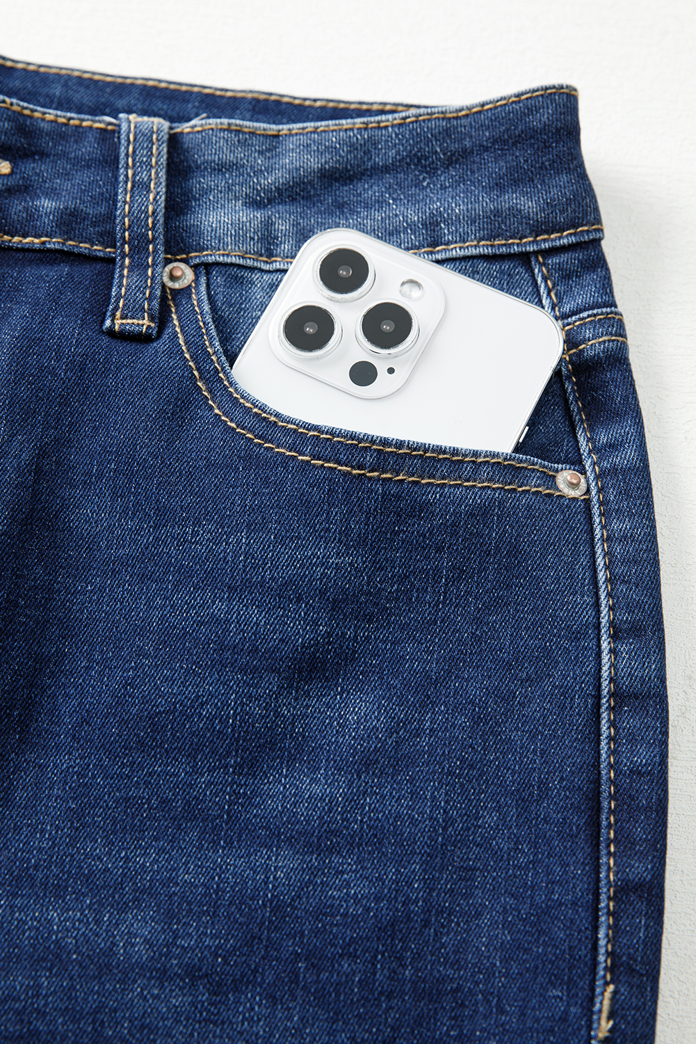 Sail Blue Western Stitch Patched Pocket Bootcut Jeans - loveforevers