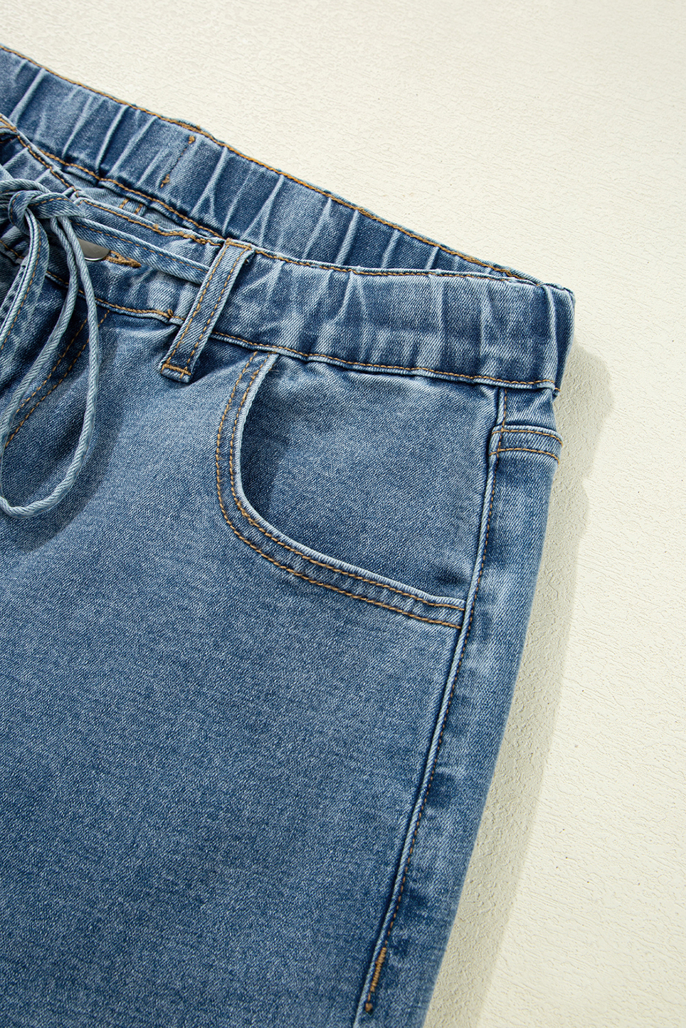 Dusk Blue Medium Wash Super Wide Leg Denim Pants - loveforevers