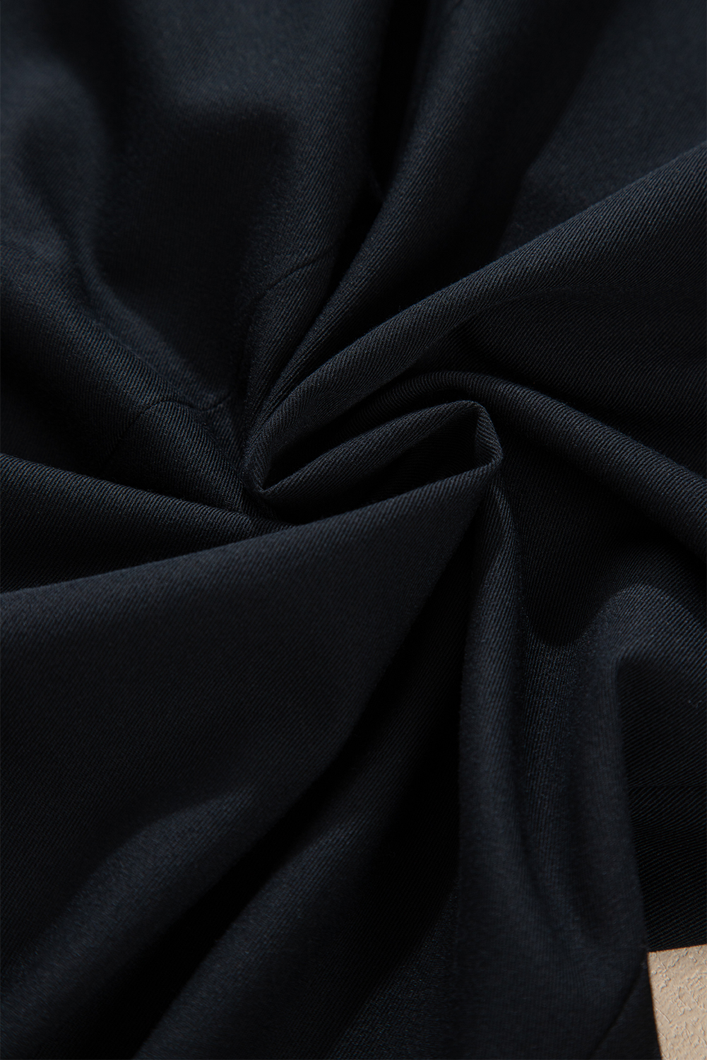 Black Lapel Flap Pocket Buttoned Blazer - loveforevers