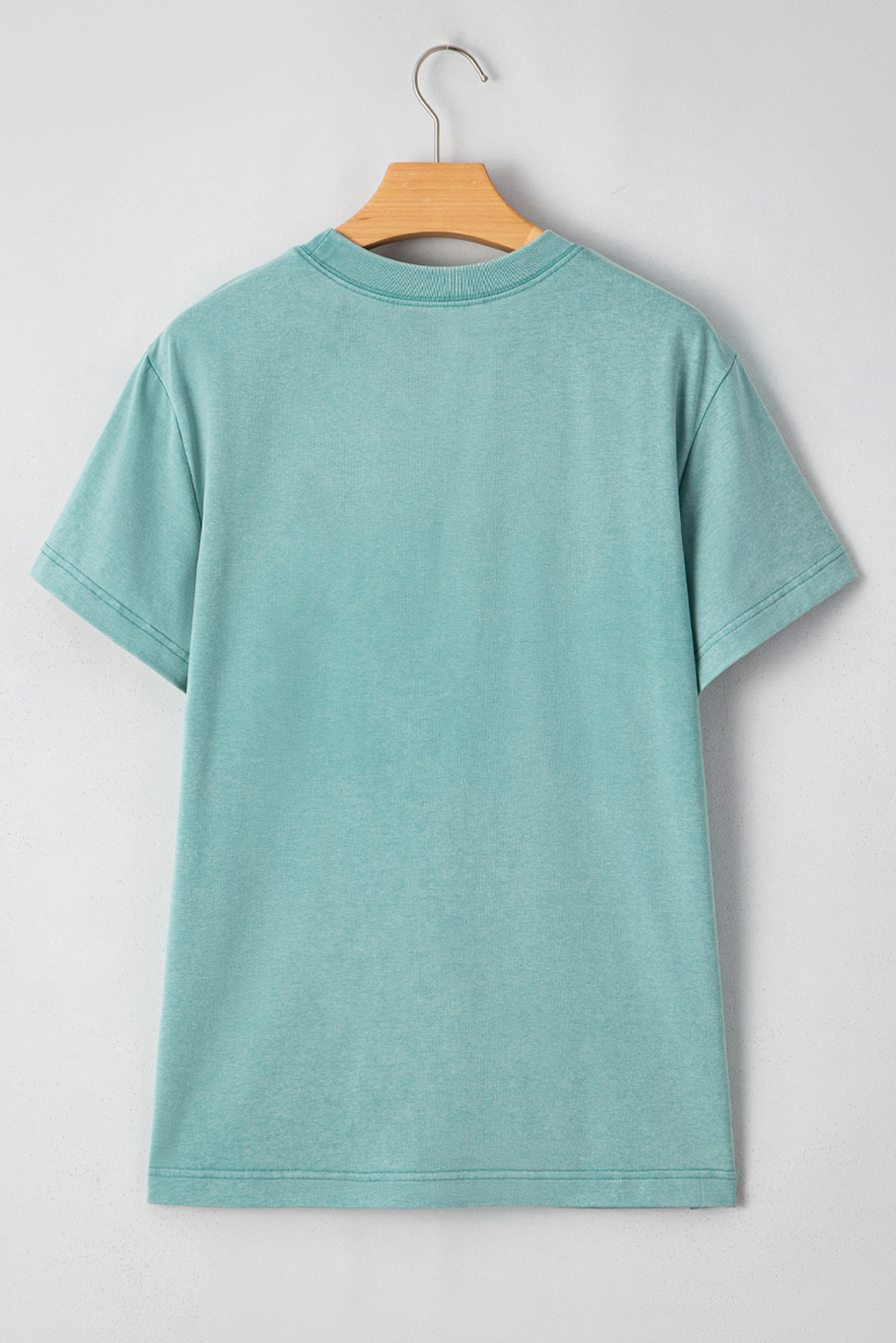 Sea Green MAMA Printed Mineral Wash Crewneck T Shirt - loveforevers