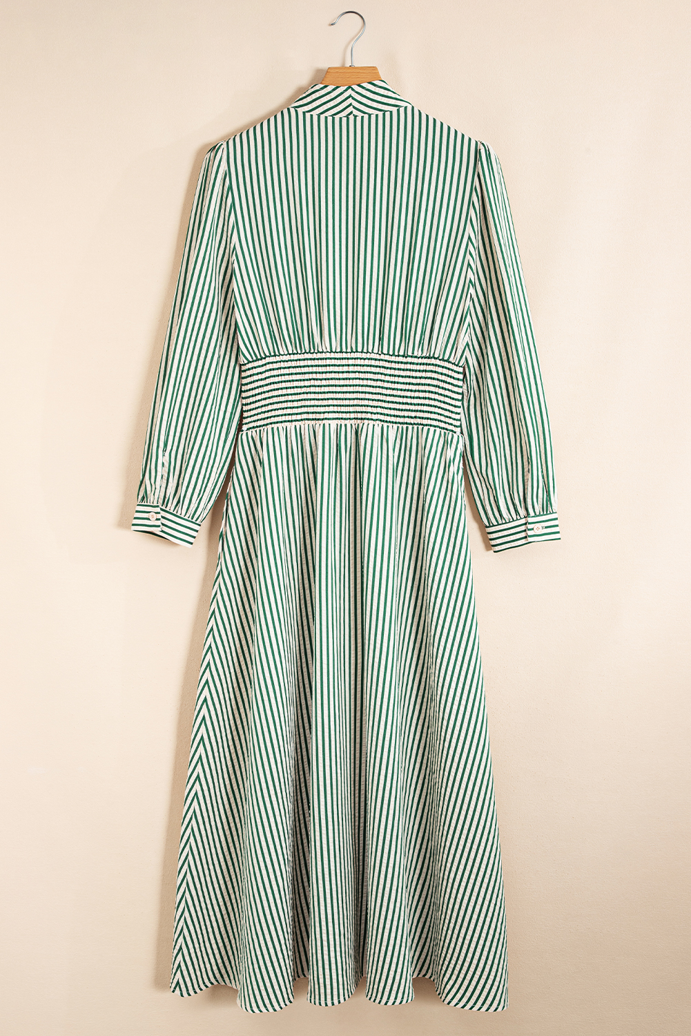 Coffee Plaid Print Full Zipper Cinched Waist Fit Flare Sleeveless Maxi Dress - loveforevers
