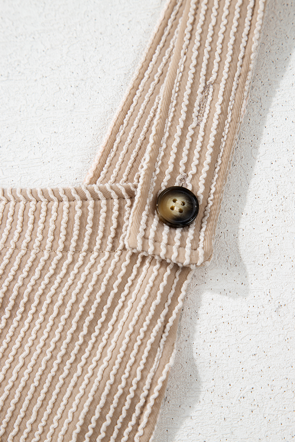 Dark Grey Ribbed Knit Patched Pocket Wide Leg Overalls - loveforevers