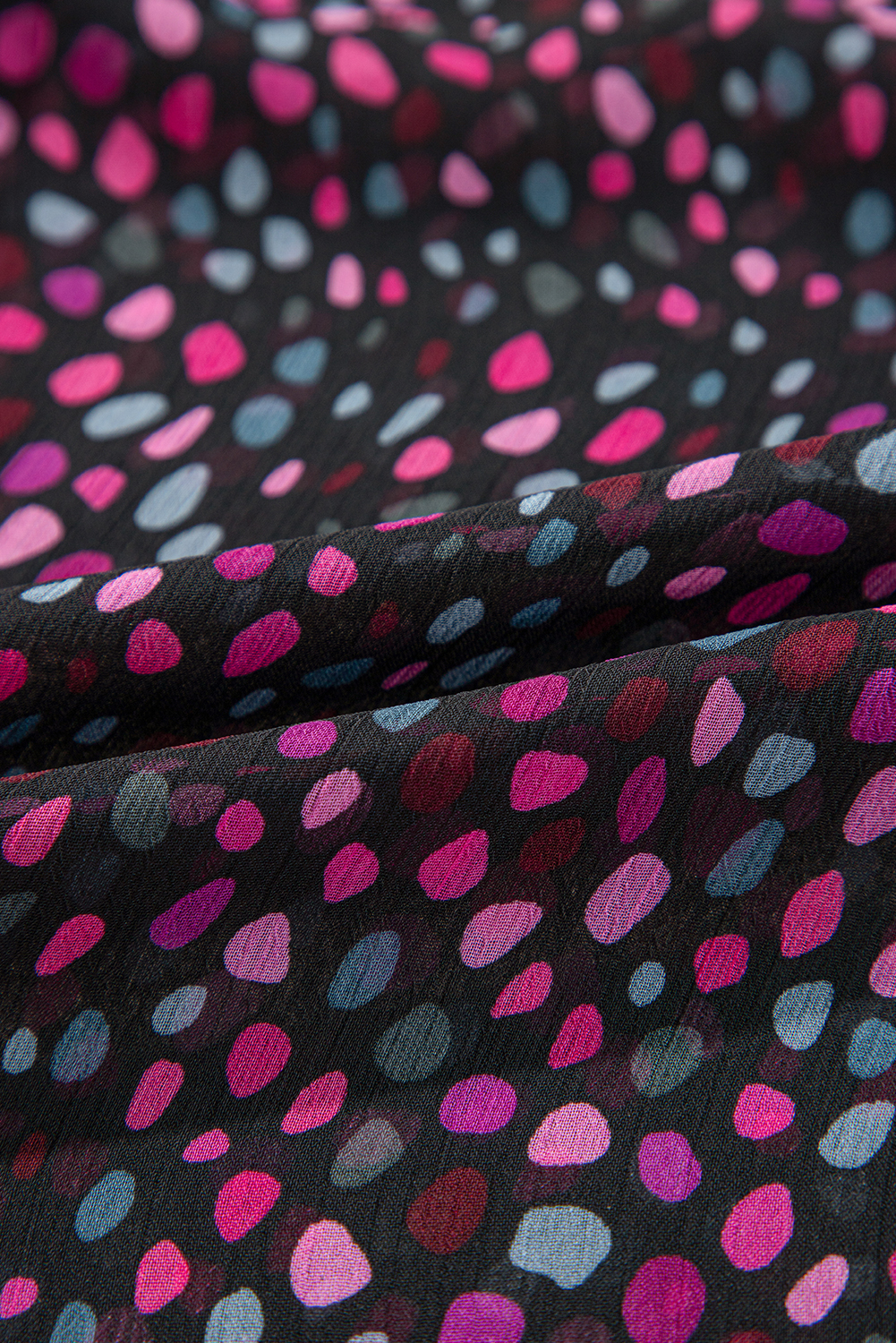 Grape Wine Polka Dot Printed Buttoned Casual Shirt - loveforevers