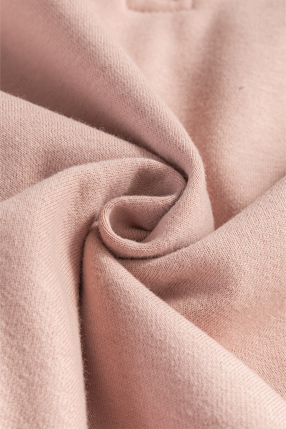 Fushia Zipped Neck Pullover Drop Shoulder Sweatshirt - loveforevers